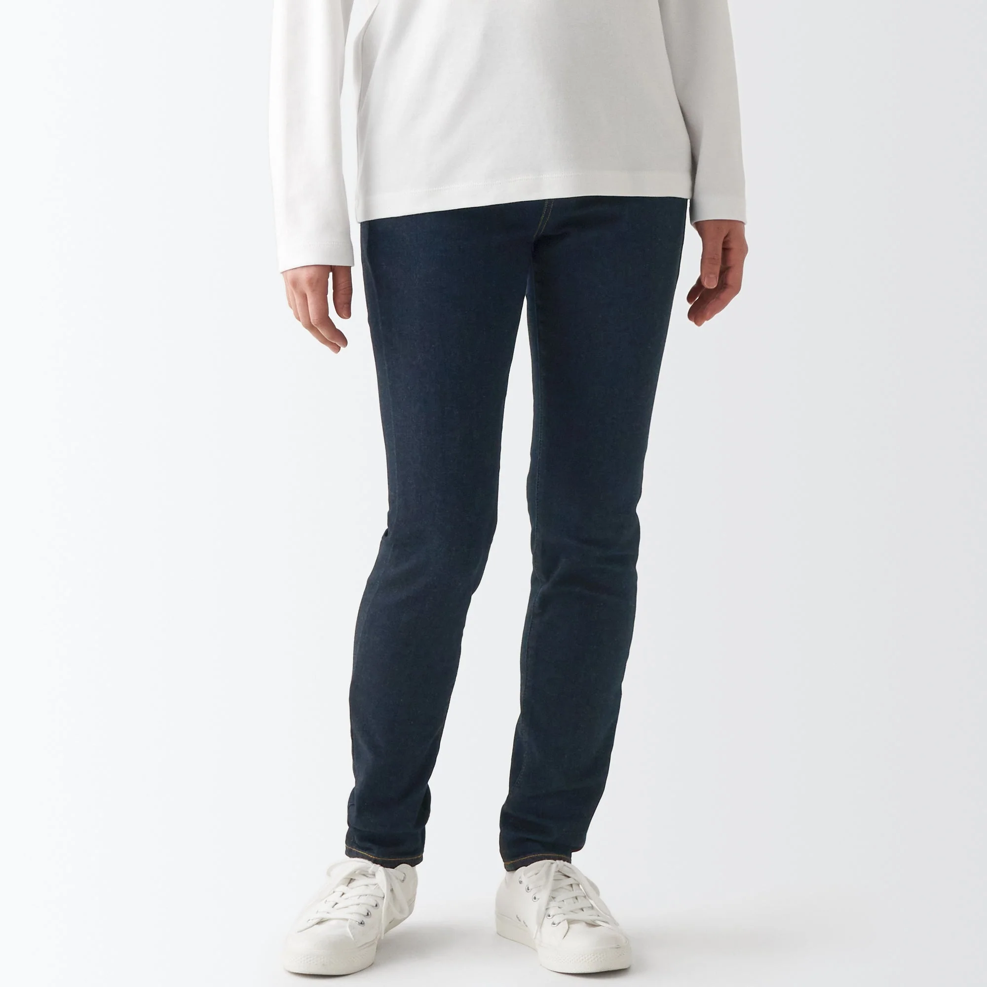 Women's Super Stretch Denim Skinny Pants Dark Navy - Image 3