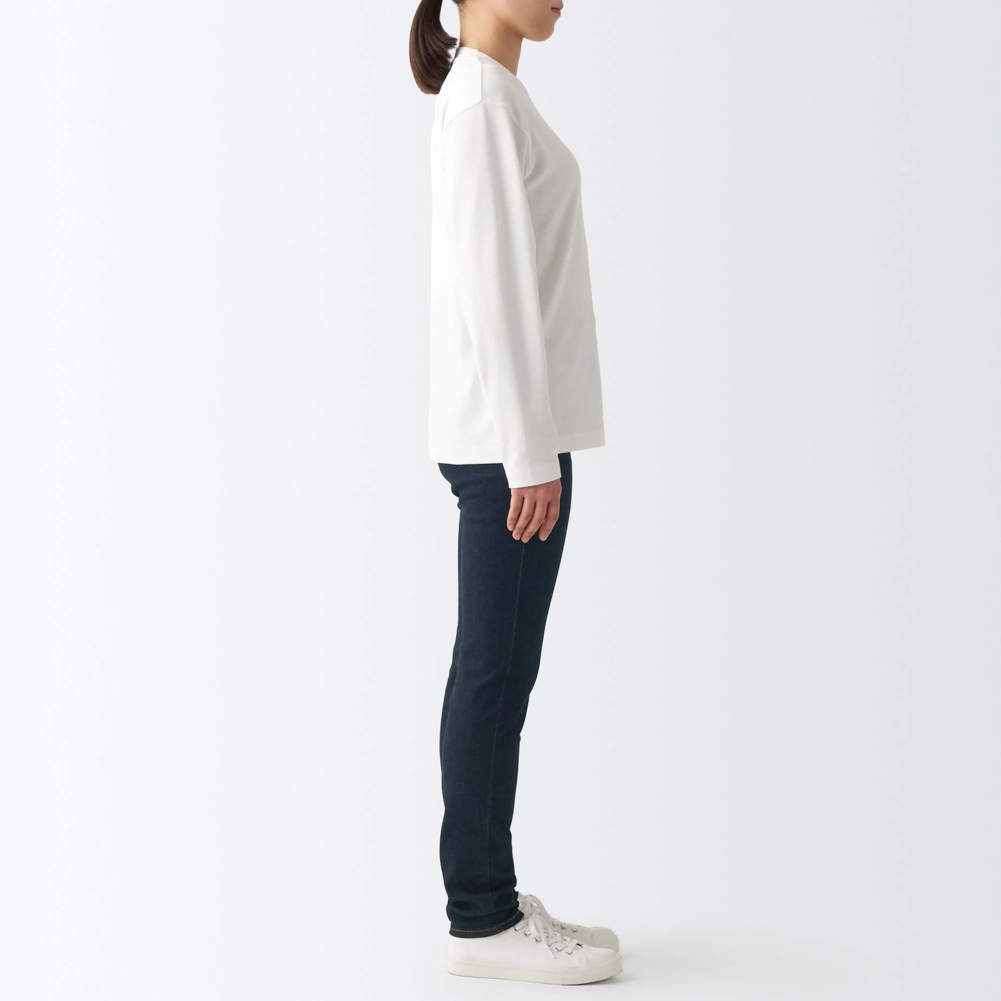 Women's Super Stretch Denim Skinny Pants Dark Navy - Image 6