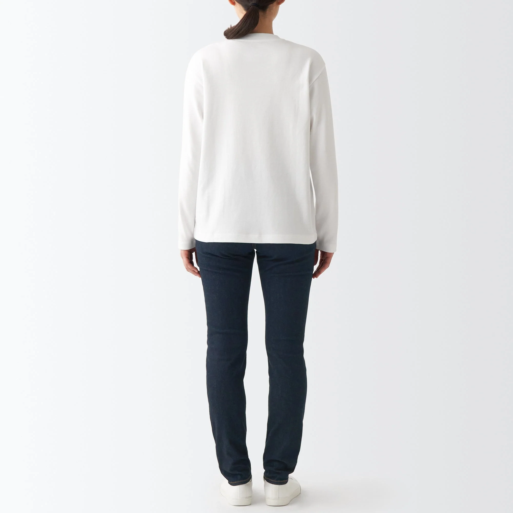Women's Super Stretch Denim Skinny Pants Dark Navy - Image 7