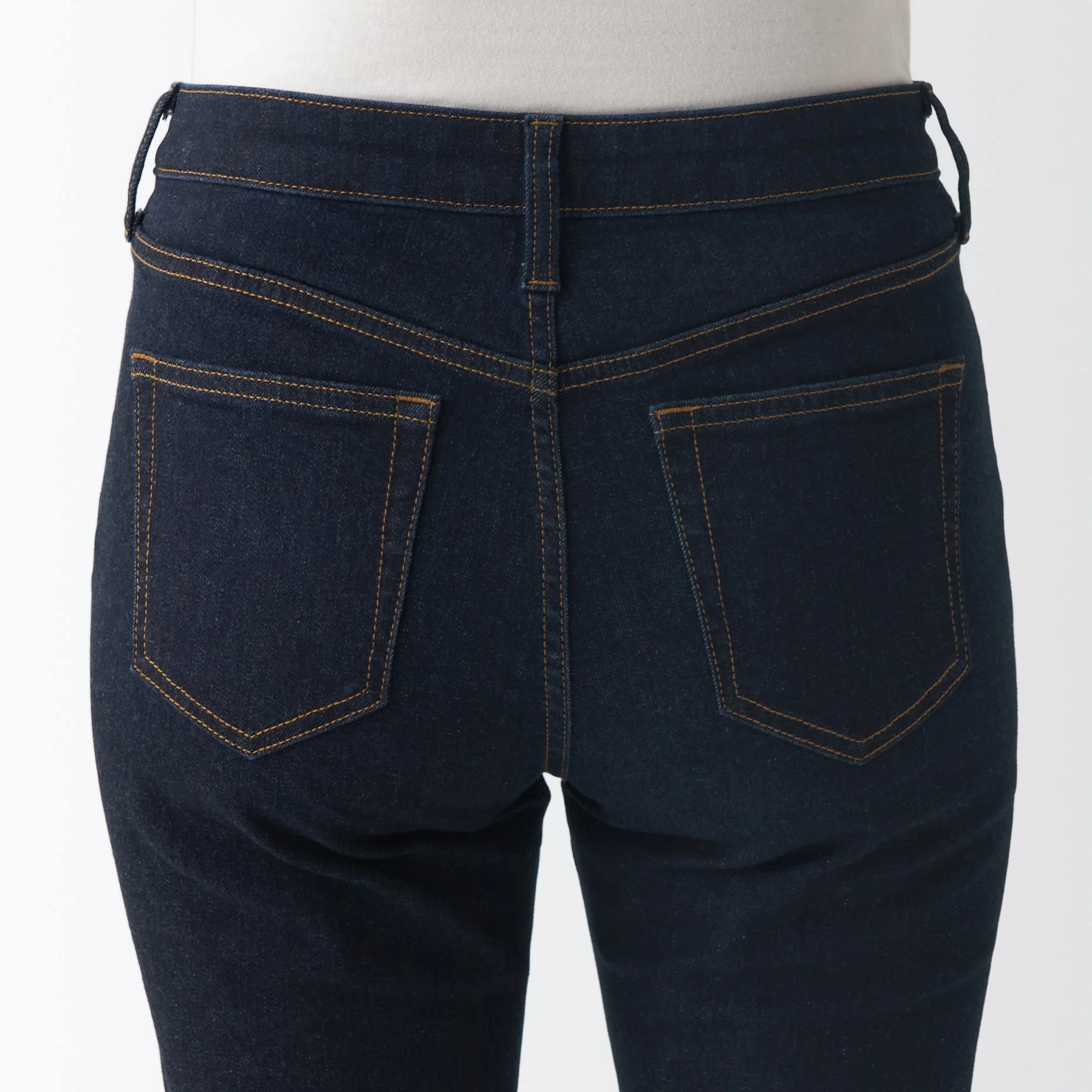 Women's Super Stretch Denim Skinny Pants Dark Navy - Image 9
