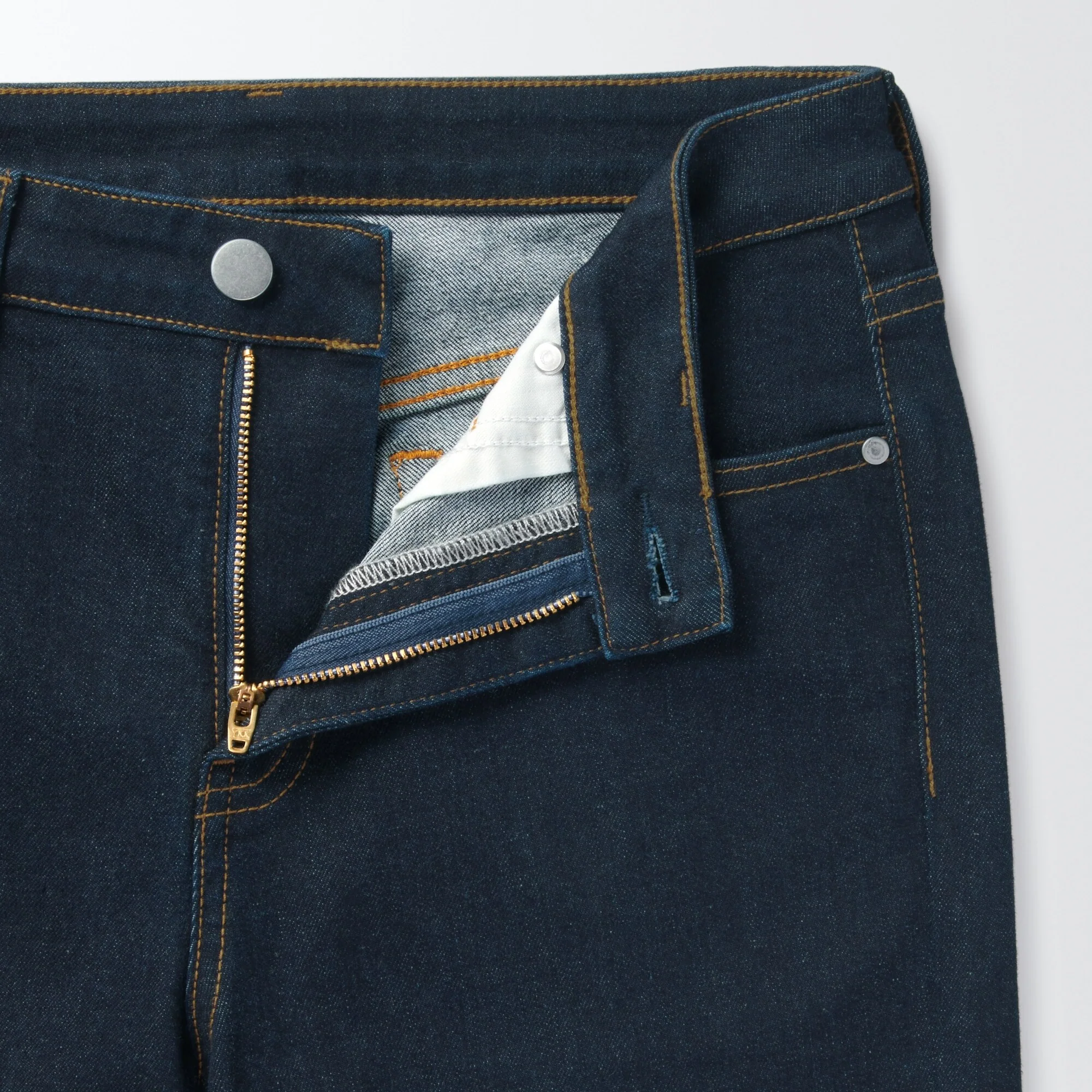 Women's Super Stretch Denim Skinny Pants Dark Navy (L 30" / 76 cm) - Image 9