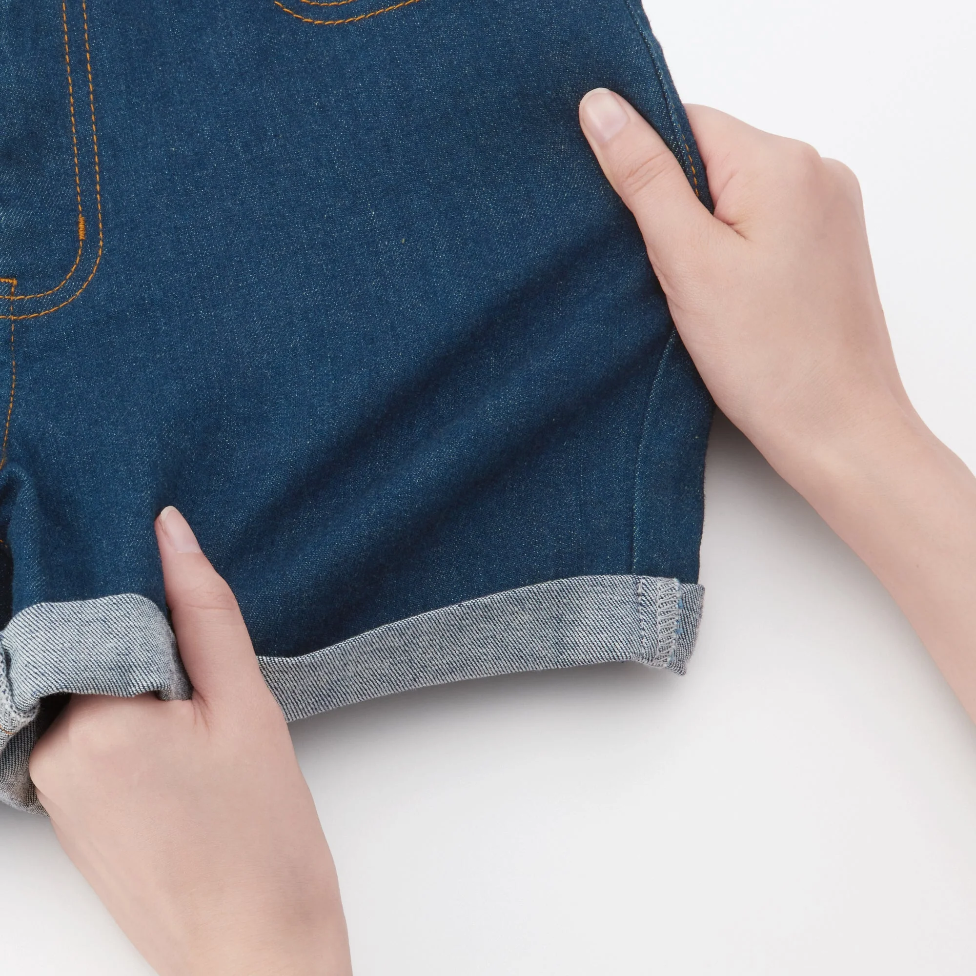 Women's Super Stretchy Denim Shorts Blue - Image 10