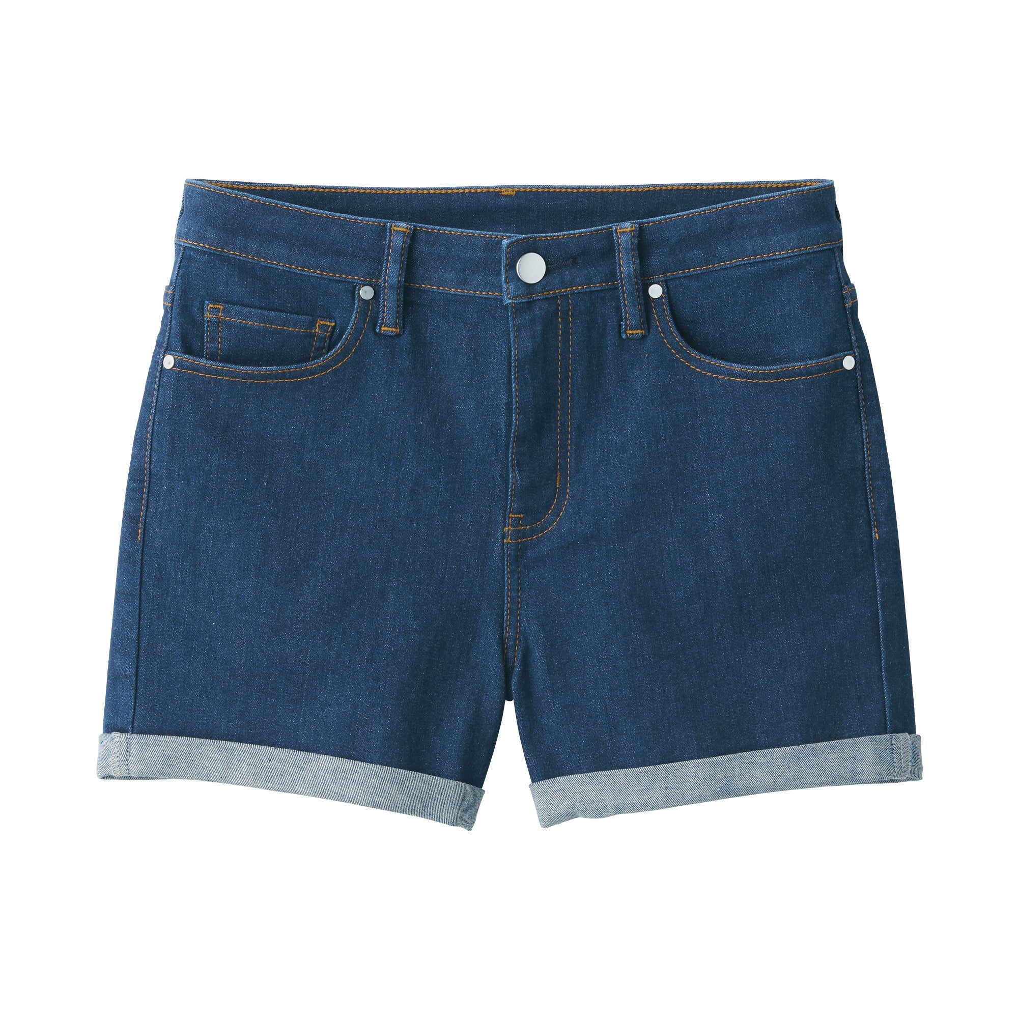 Women's Super Stretchy Denim Shorts Blue - Image 2
