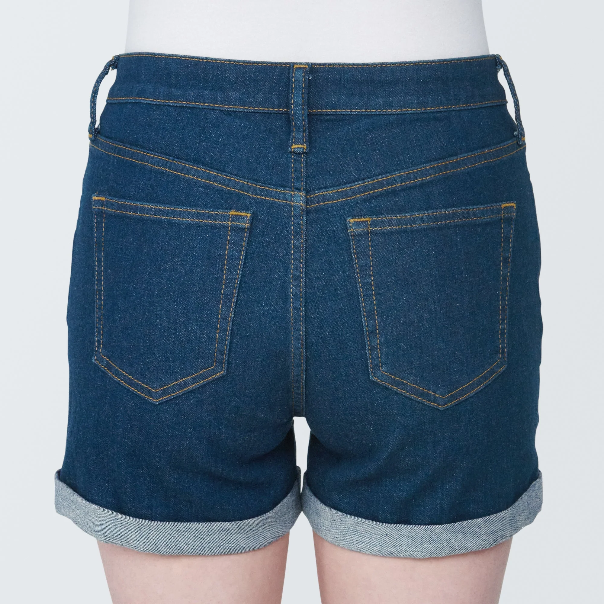 Women's Super Stretchy Denim Shorts Blue - Image 8