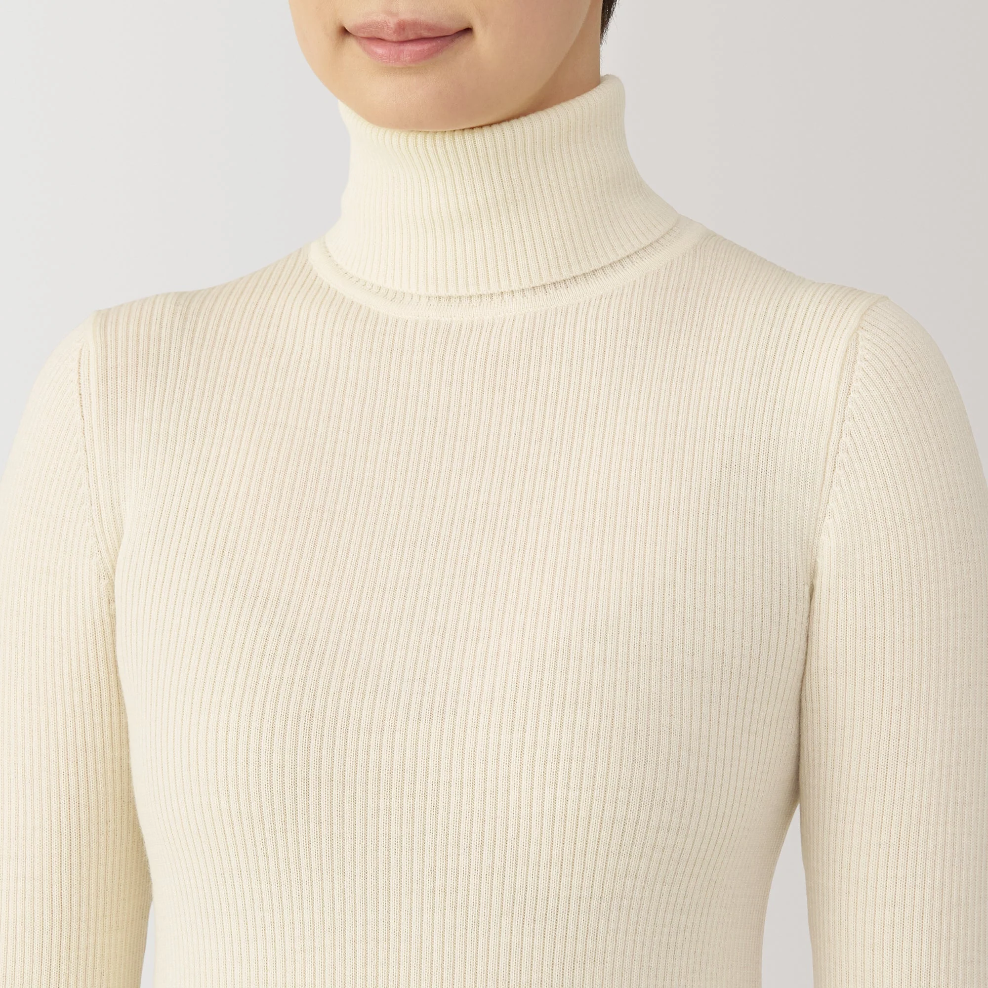 Women's Washable High Gauge Turtleneck Sweater - Image 14