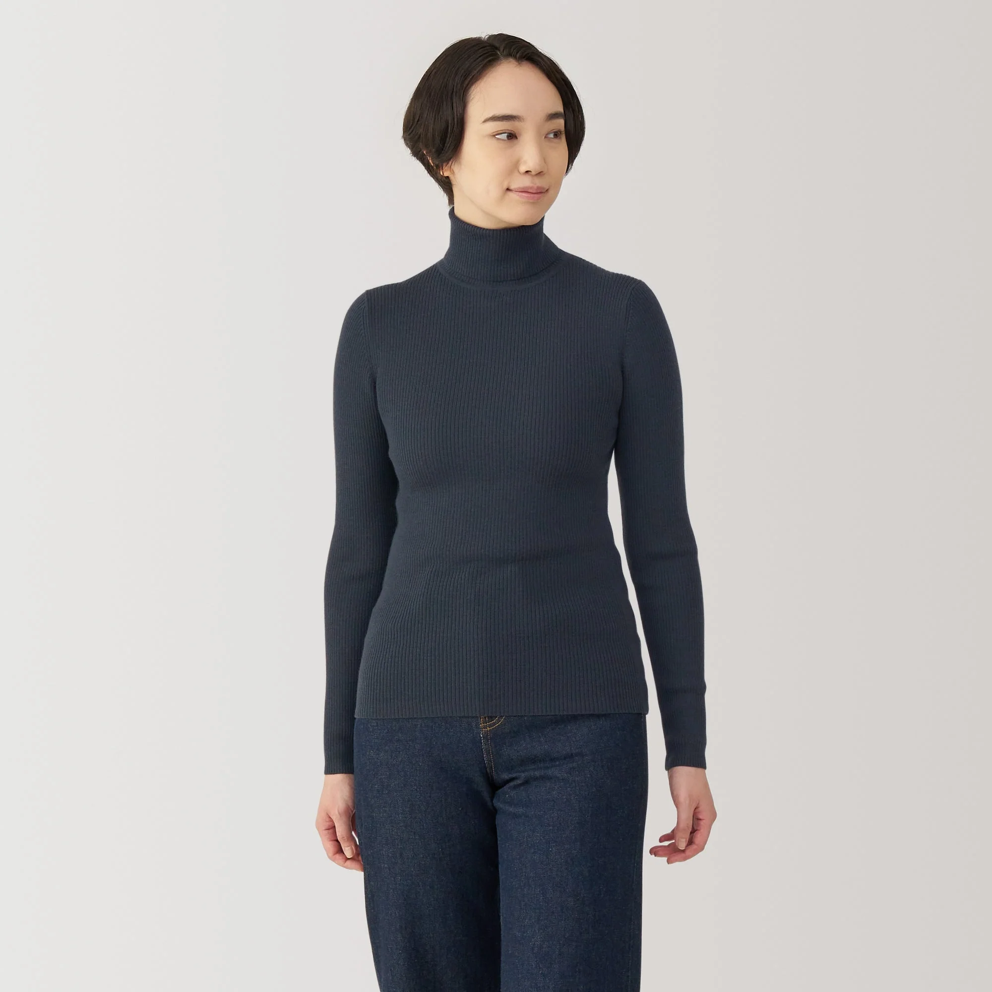 Women's Washable High Gauge Turtleneck Sweater - Image 17