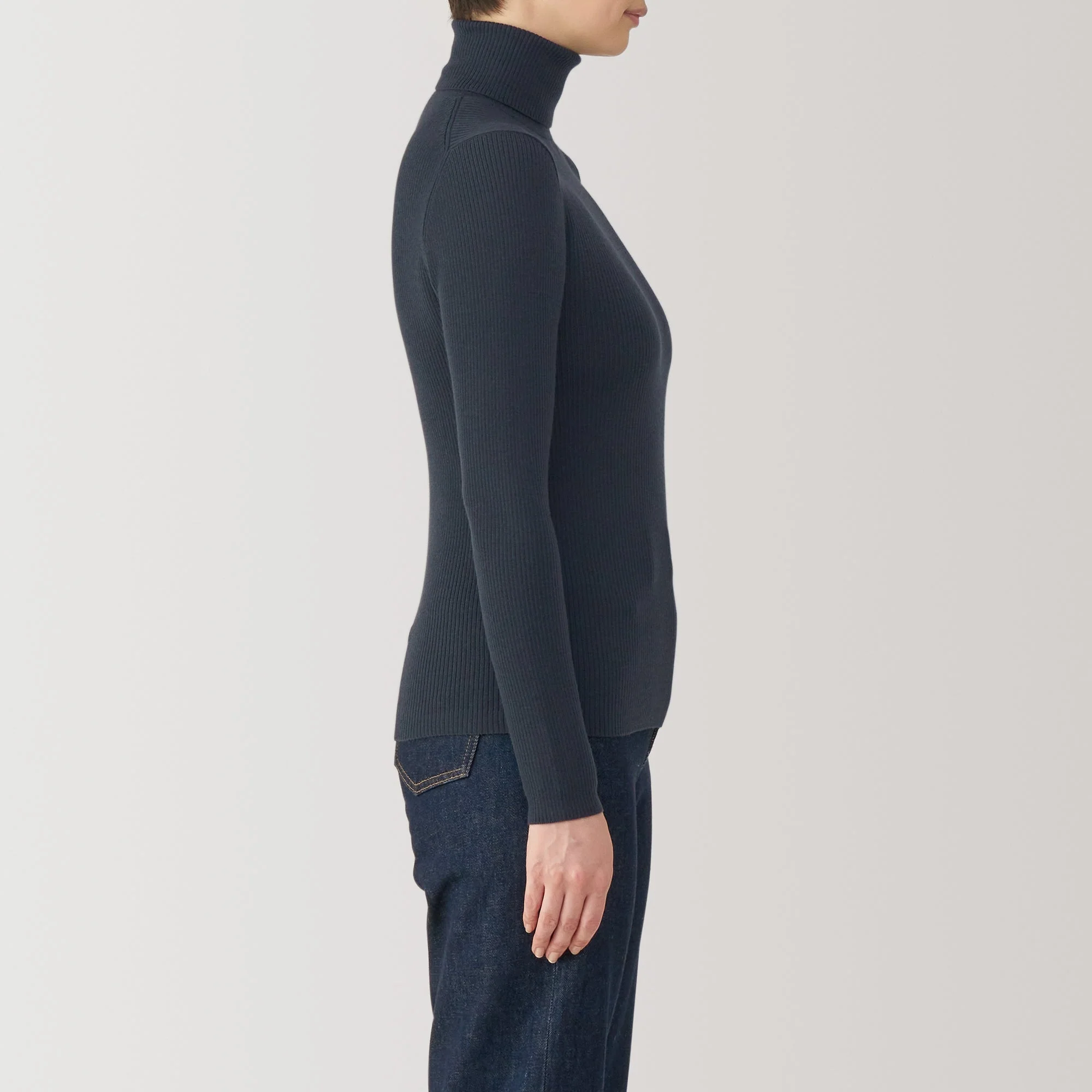 Women's Washable High Gauge Turtleneck Sweater - Image 19