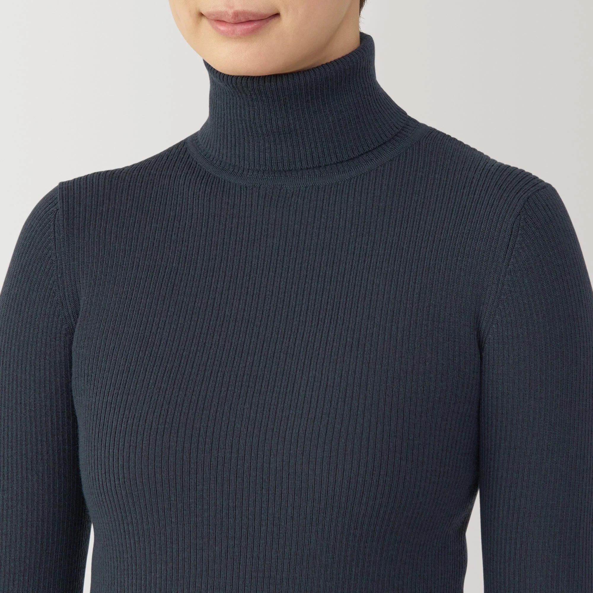 Women's Washable High Gauge Turtleneck Sweater - Image 21
