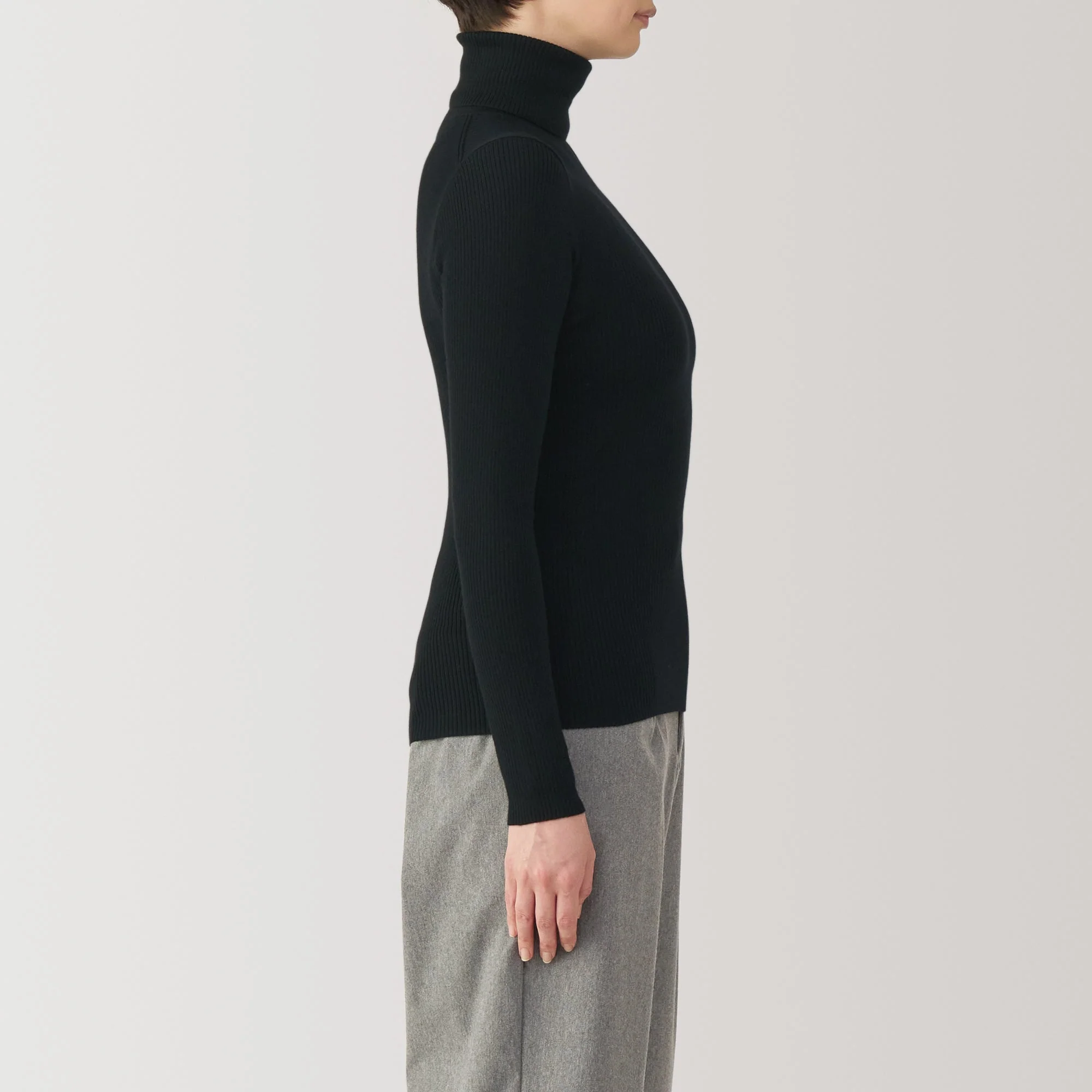 Women's Washable High Gauge Turtleneck Sweater - Image 26