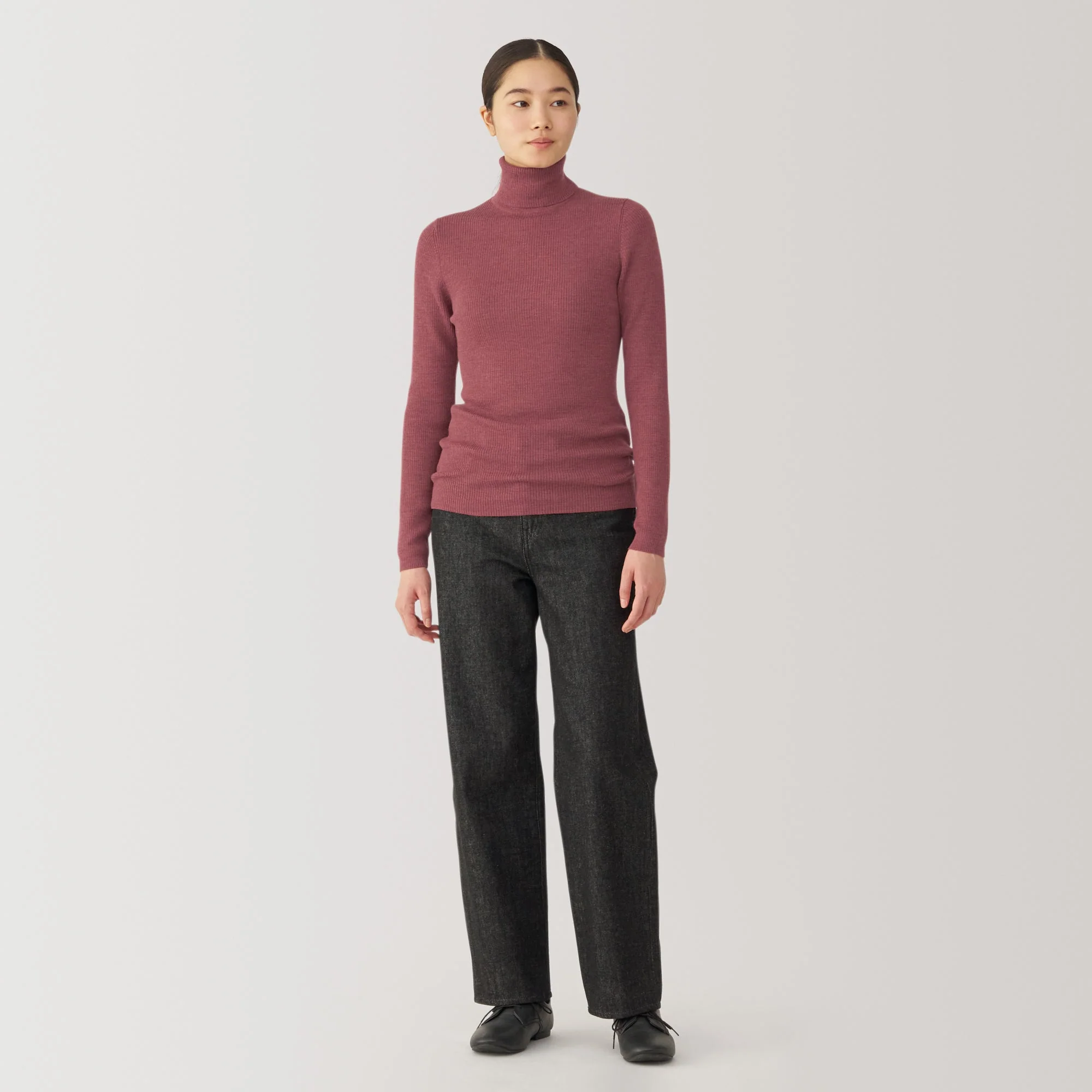 Women's Washable High Gauge Turtleneck Sweater - Image 39