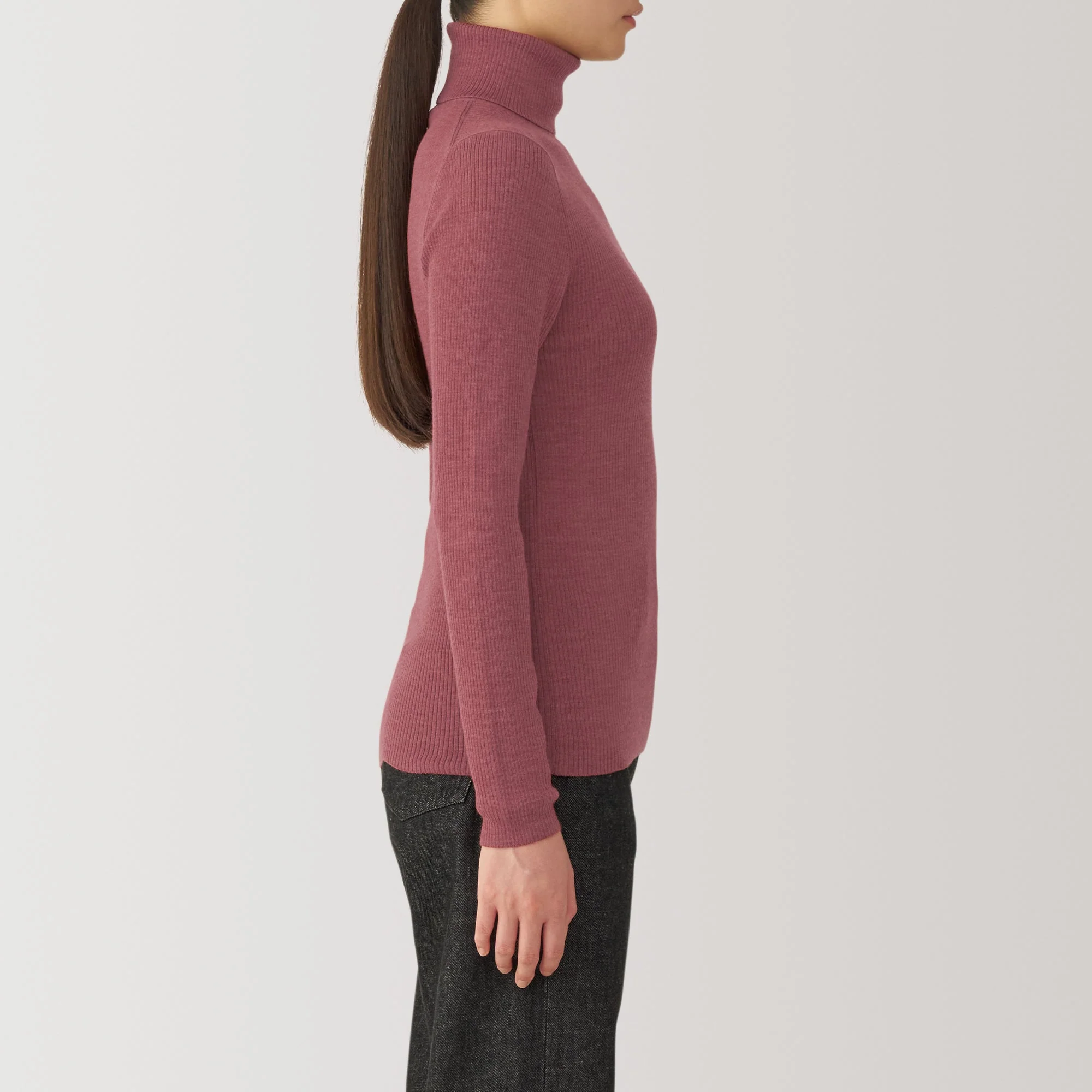 Women's Washable High Gauge Turtleneck Sweater - Image 40