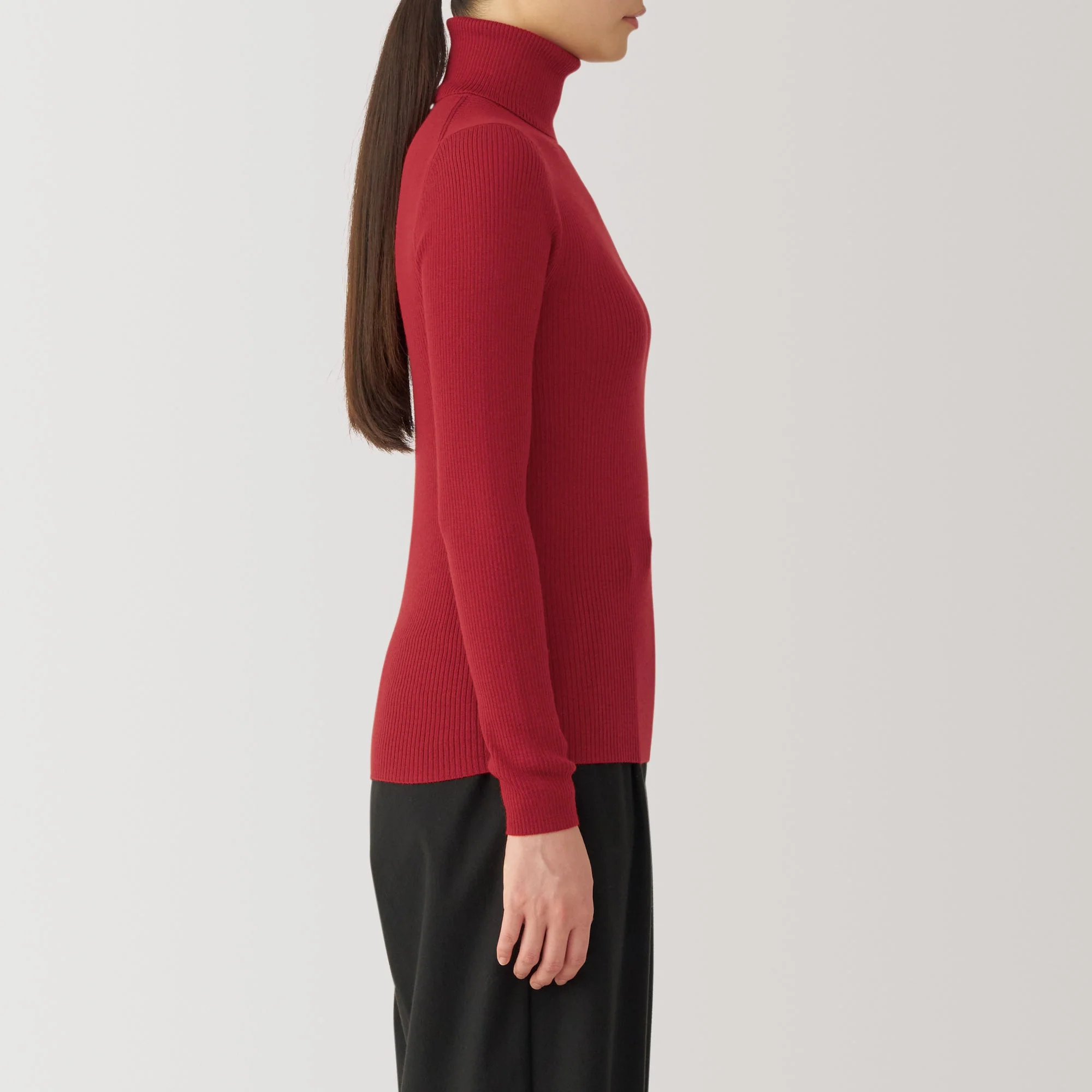 Women's Washable High Gauge Turtleneck Sweater - Image 5