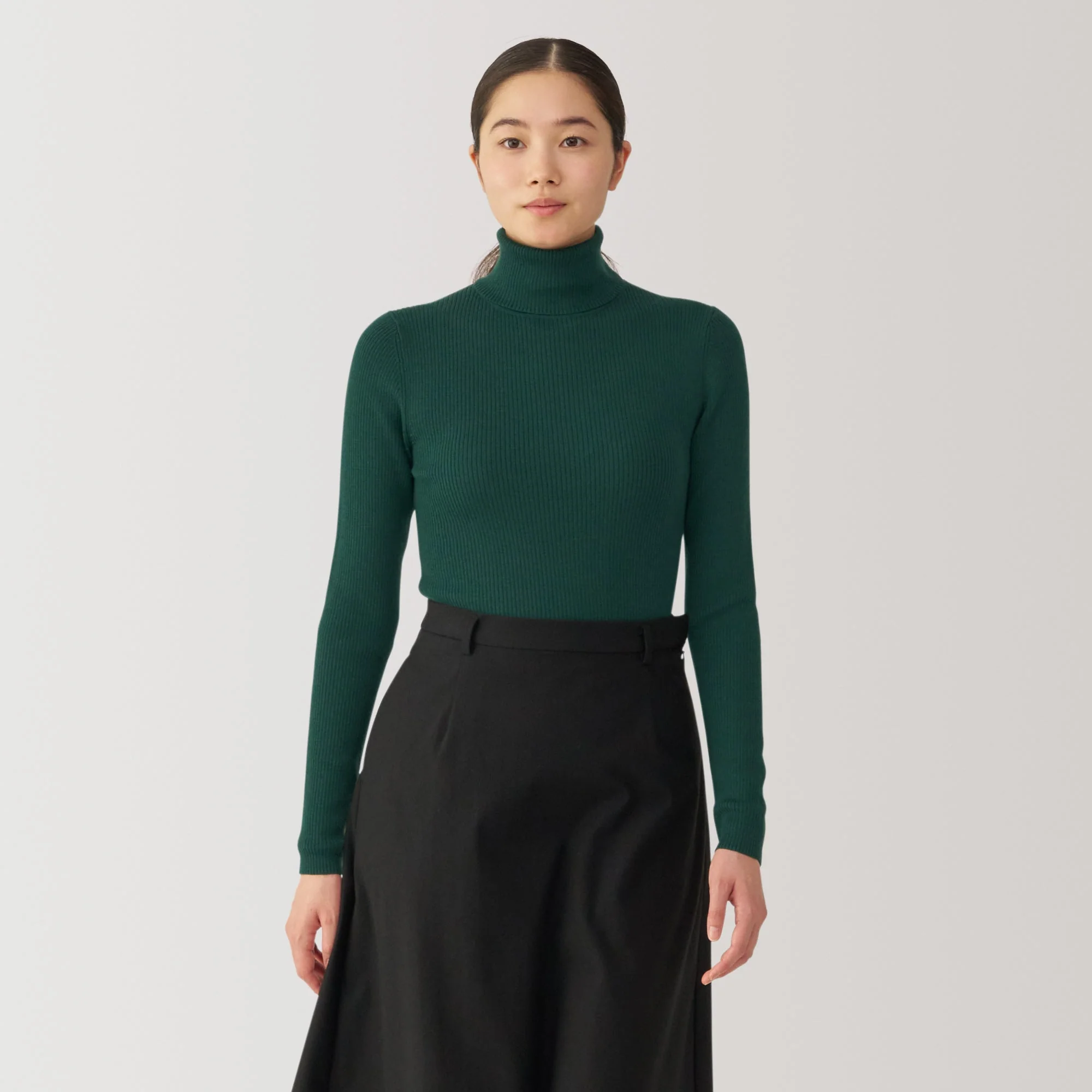 Women's Washable High Gauge Turtleneck Sweater - Image 52