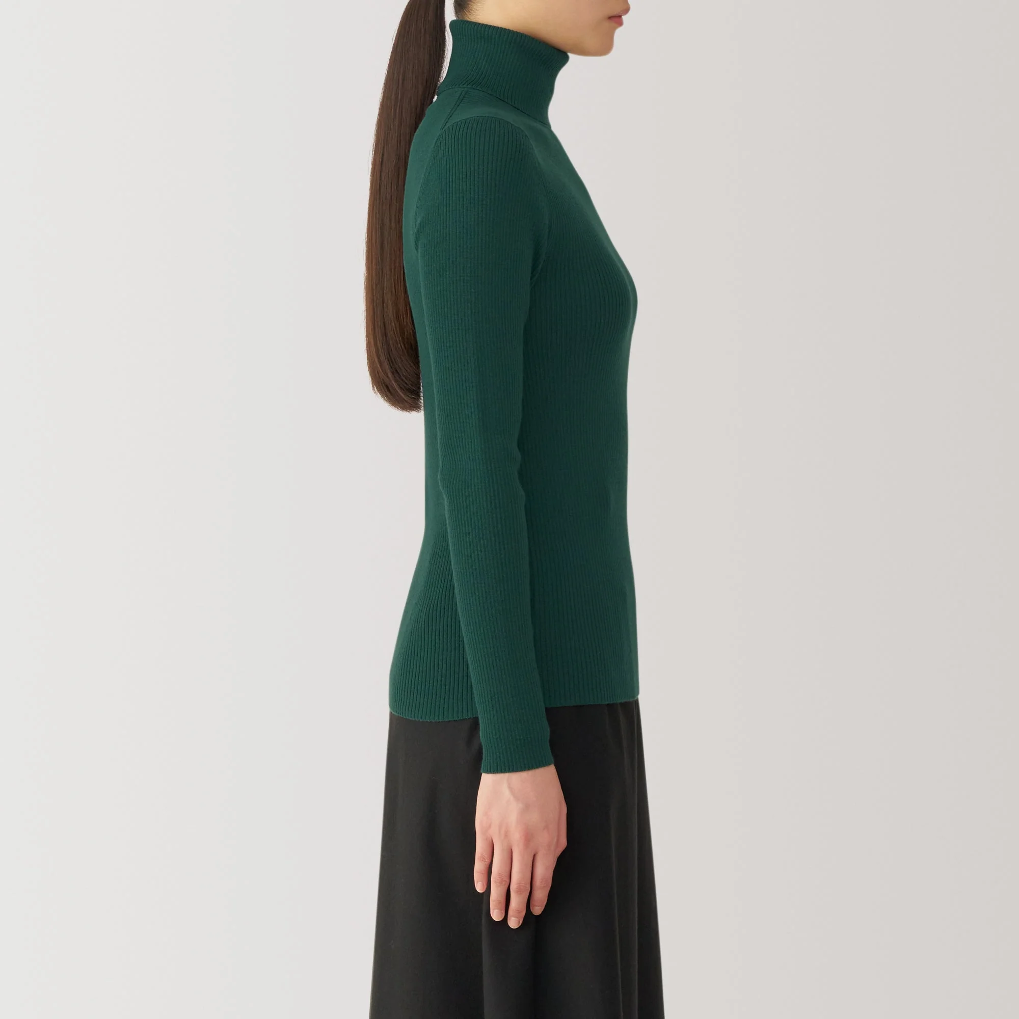 Women's Washable High Gauge Turtleneck Sweater - Image 54