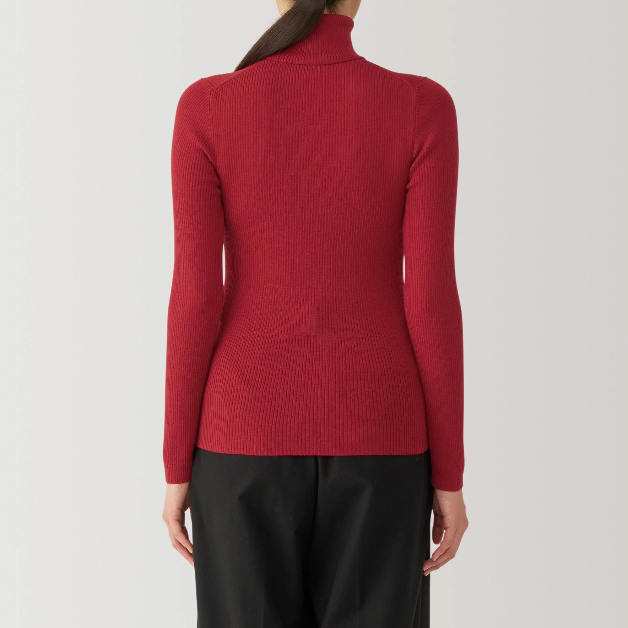 Women's Washable High Gauge Turtleneck Sweater - Image 6