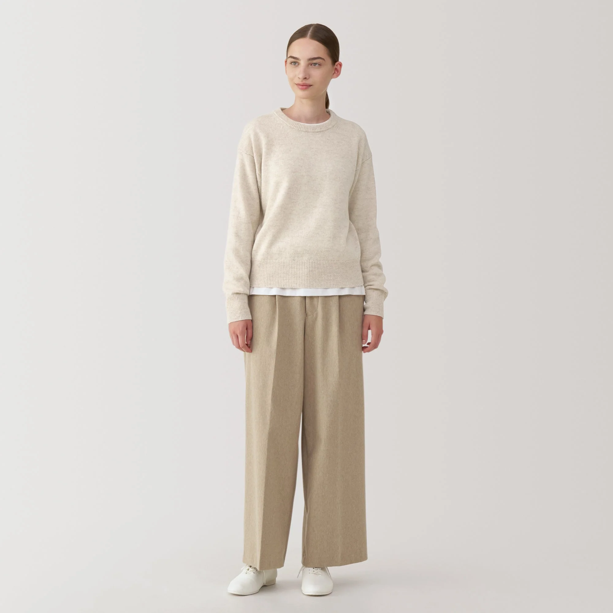 Women's Washable Mid-Gauge Crewneck Sweater - Image 18