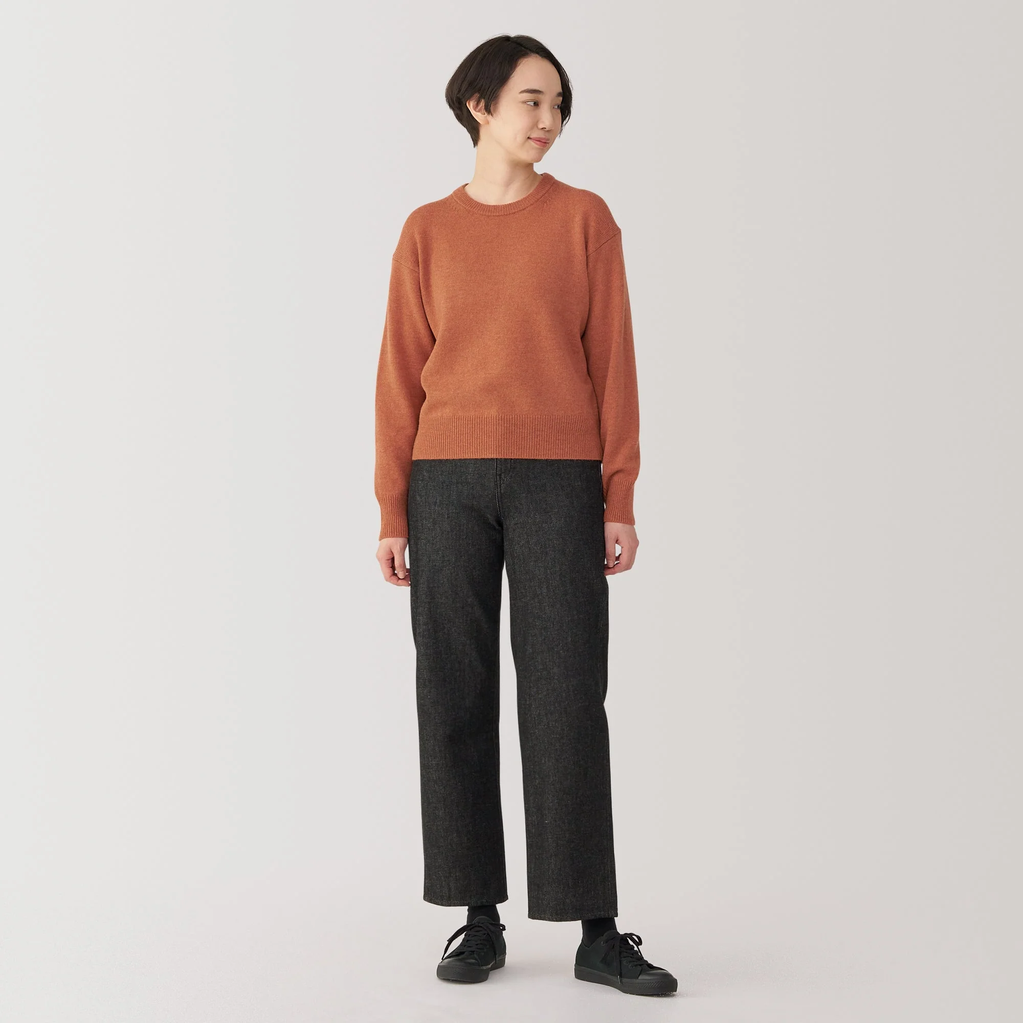 Women's Washable Mid-Gauge Crewneck Sweater - Image 25