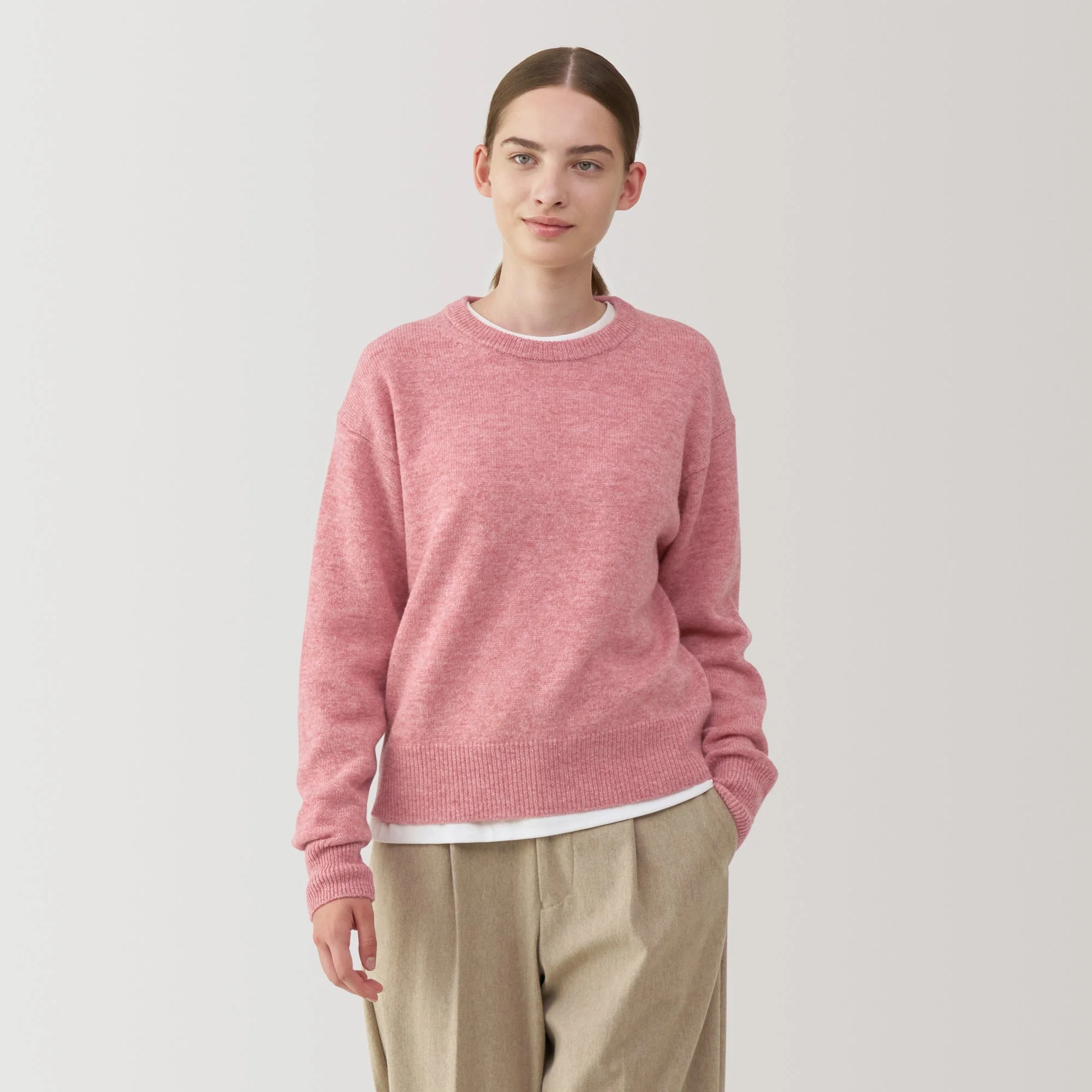 Women's Washable Mid-Gauge Crewneck Sweater - Image 3