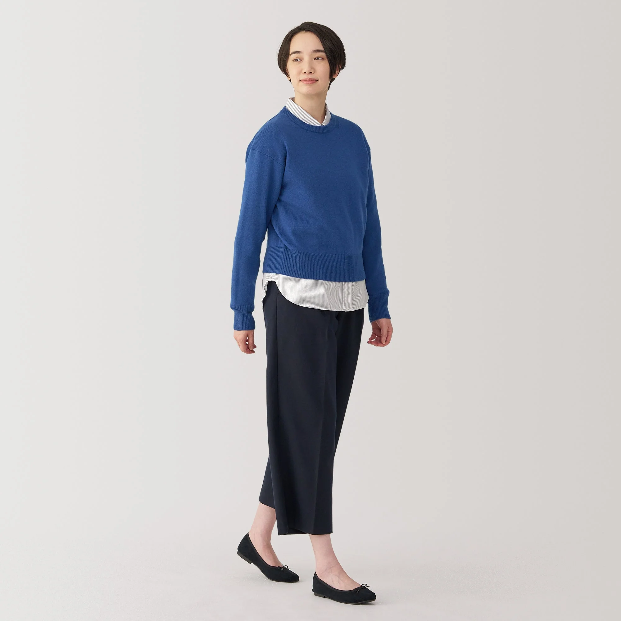 Women's Washable Mid-Gauge Crewneck Sweater - Image 39