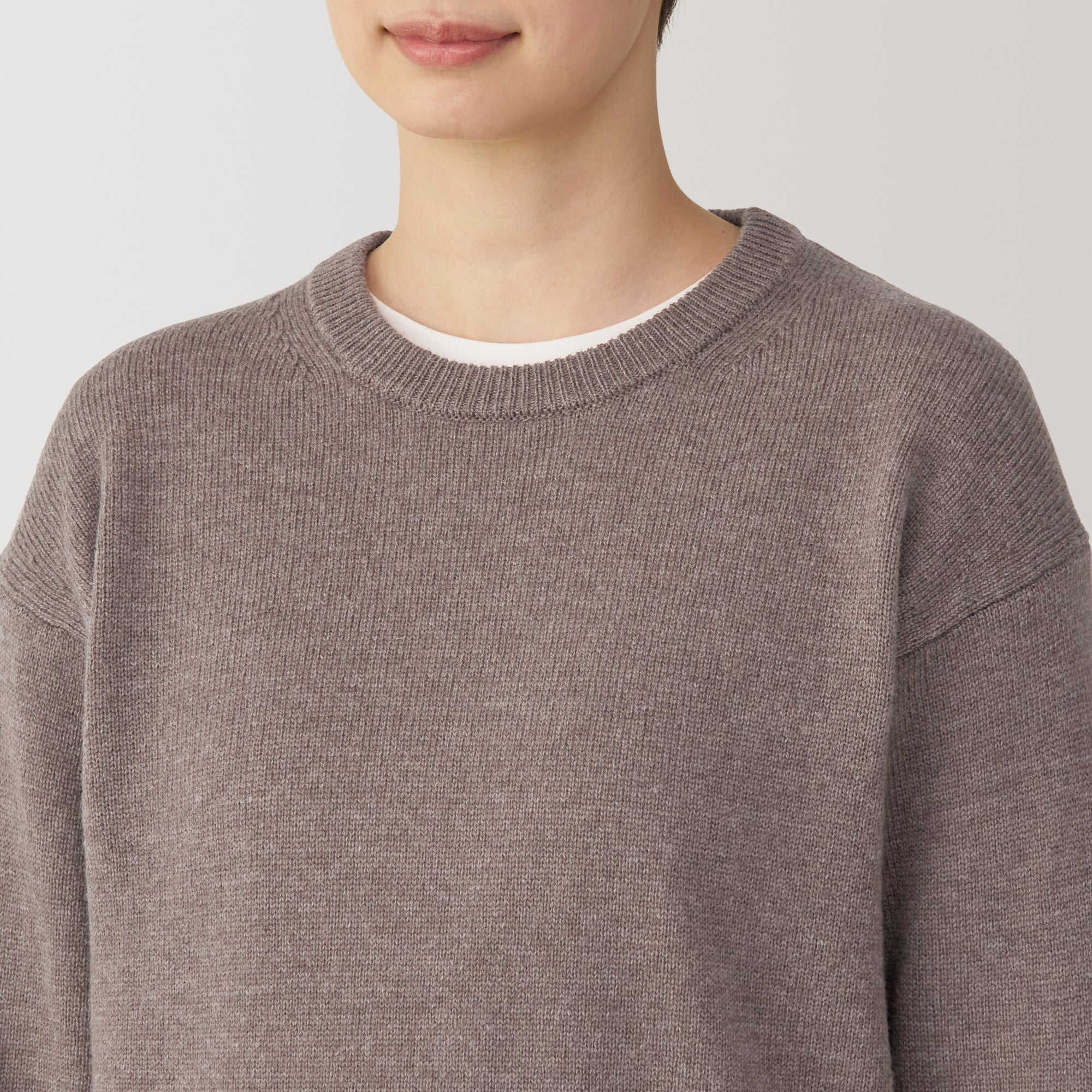 Women's Washable Mid-Gauge Crewneck Sweater - Image 49
