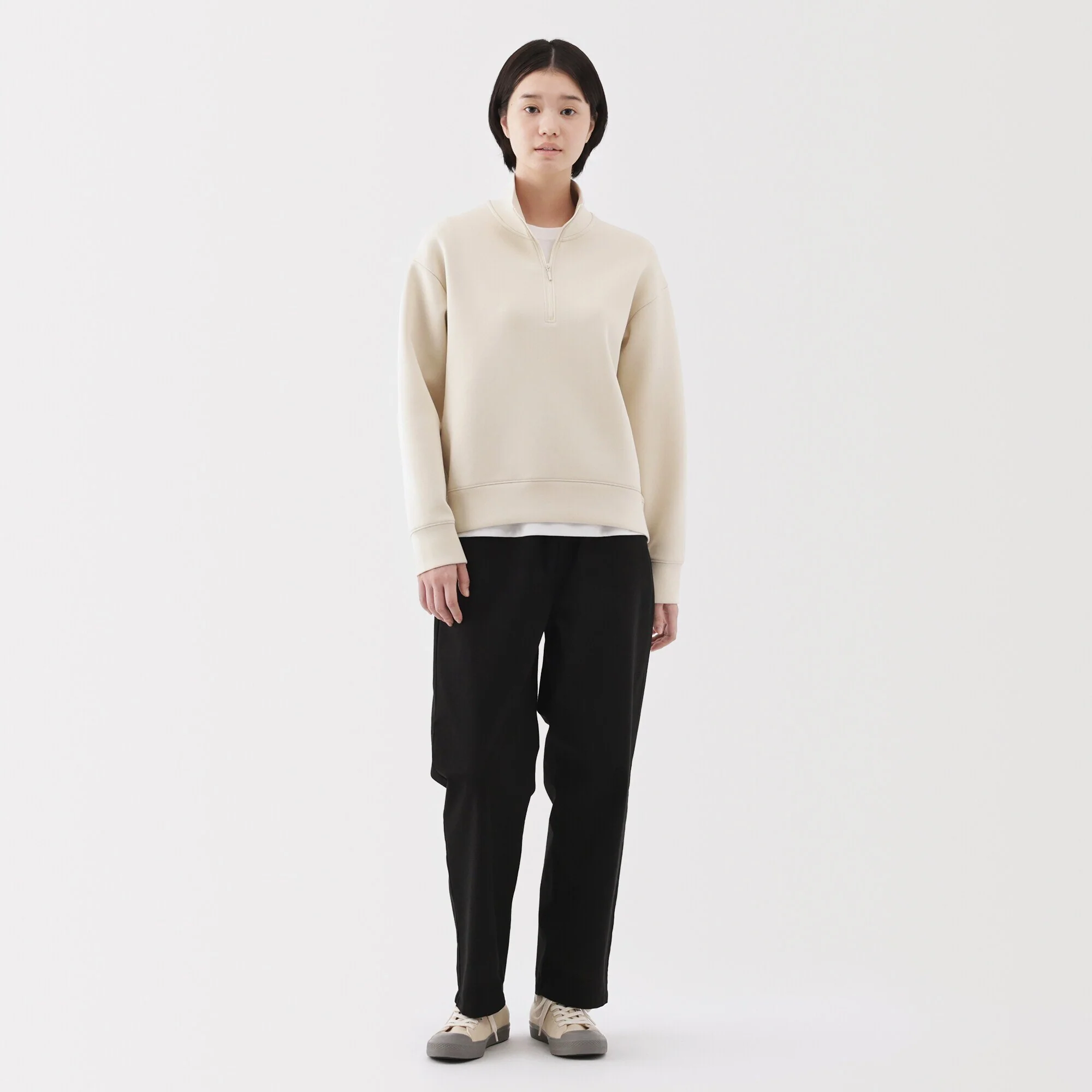 Women's Washed Cotton Easy Tapered Pants