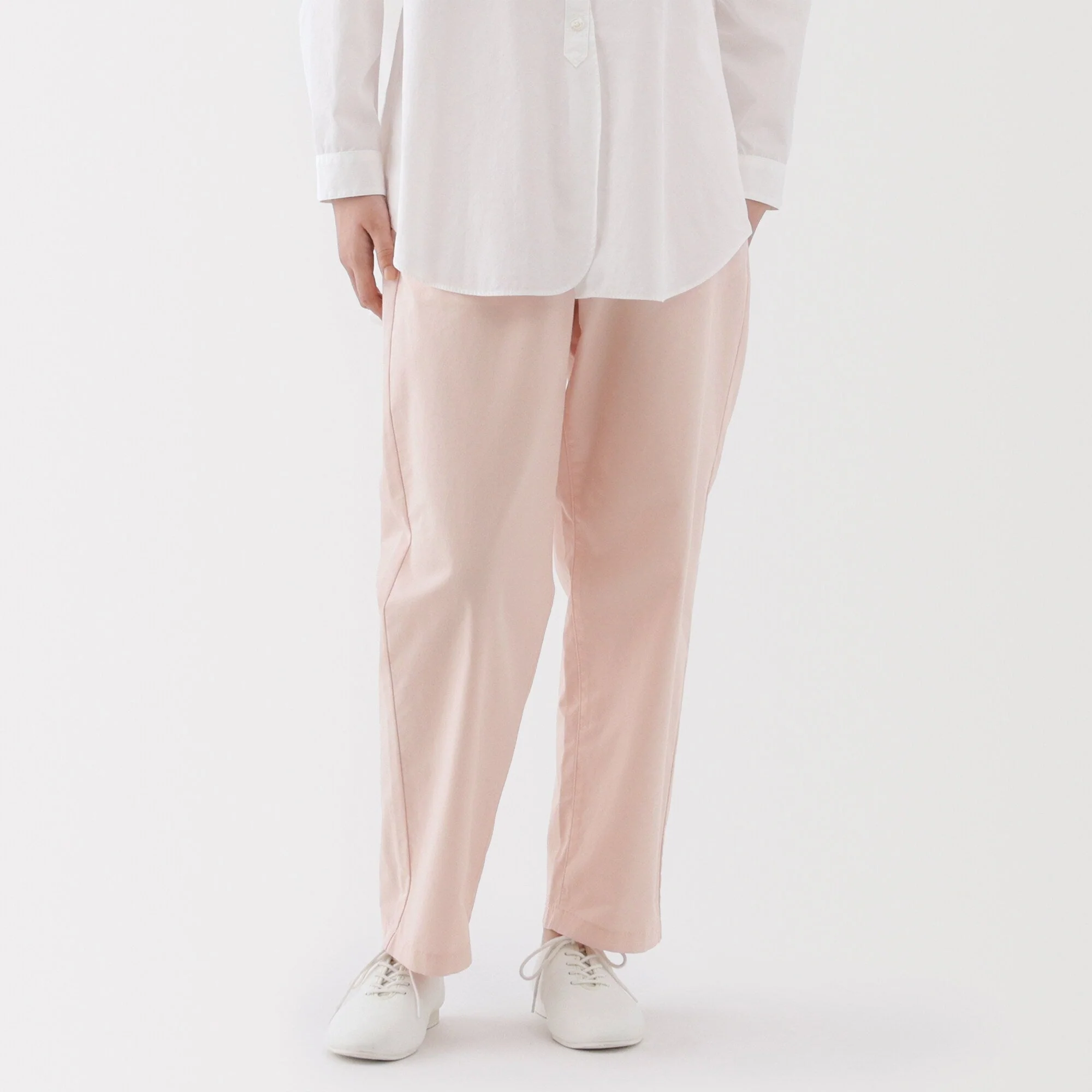 Women's Washed Cotton Easy Tapered Pants - Image 12