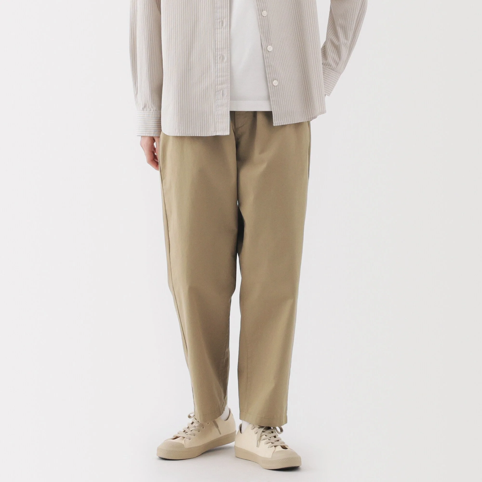 Women's Washed Cotton Easy Tapered Pants - Image 21