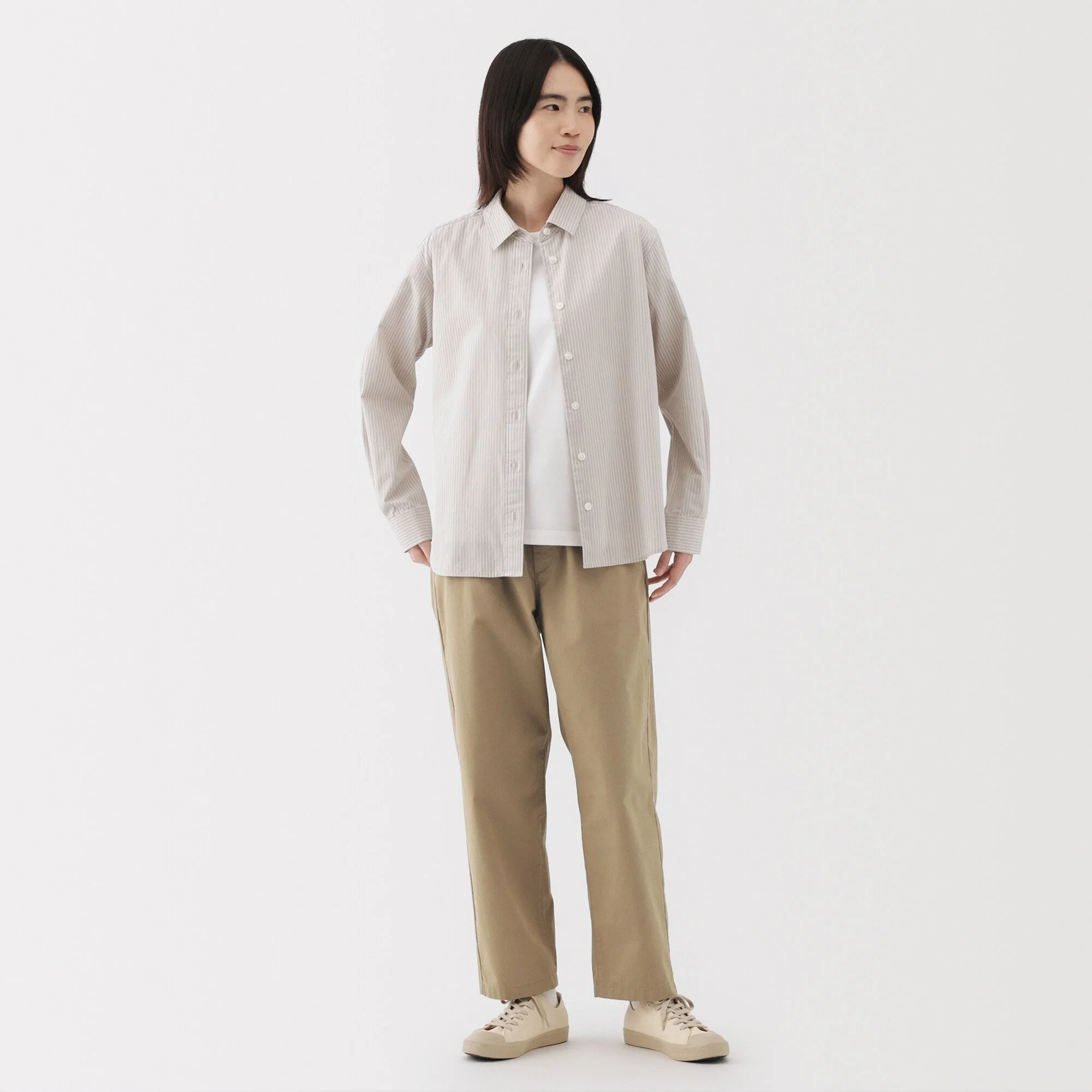 Women's Washed Cotton Easy Tapered Pants - Image 22