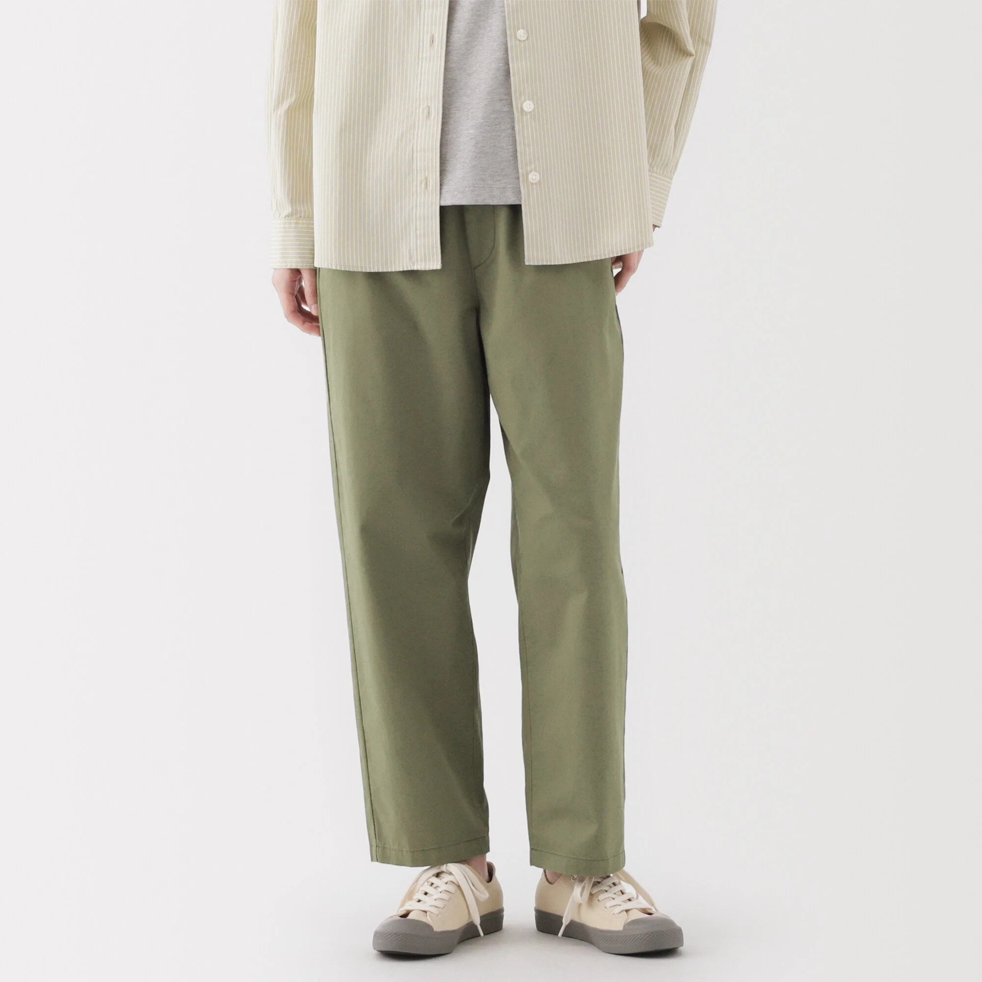 Women's Washed Cotton Easy Tapered Pants - Image 30
