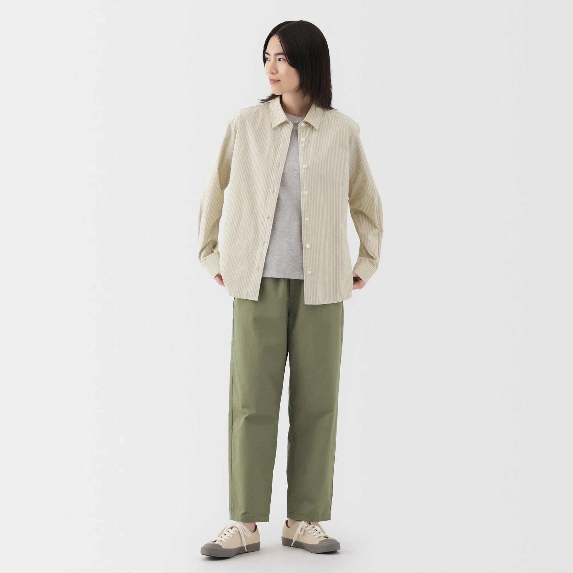 Women's Washed Cotton Easy Tapered Pants - Image 31