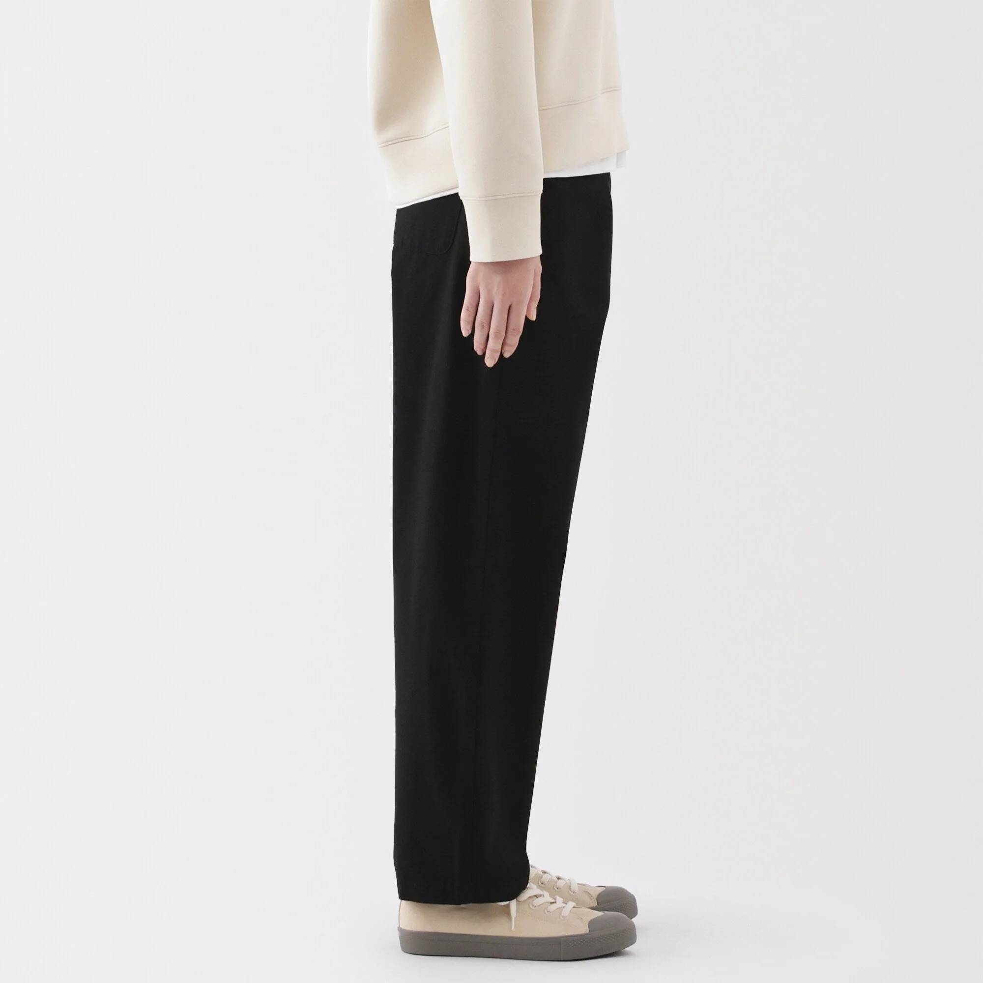 Women's Washed Cotton Easy Tapered Pants - Image 5