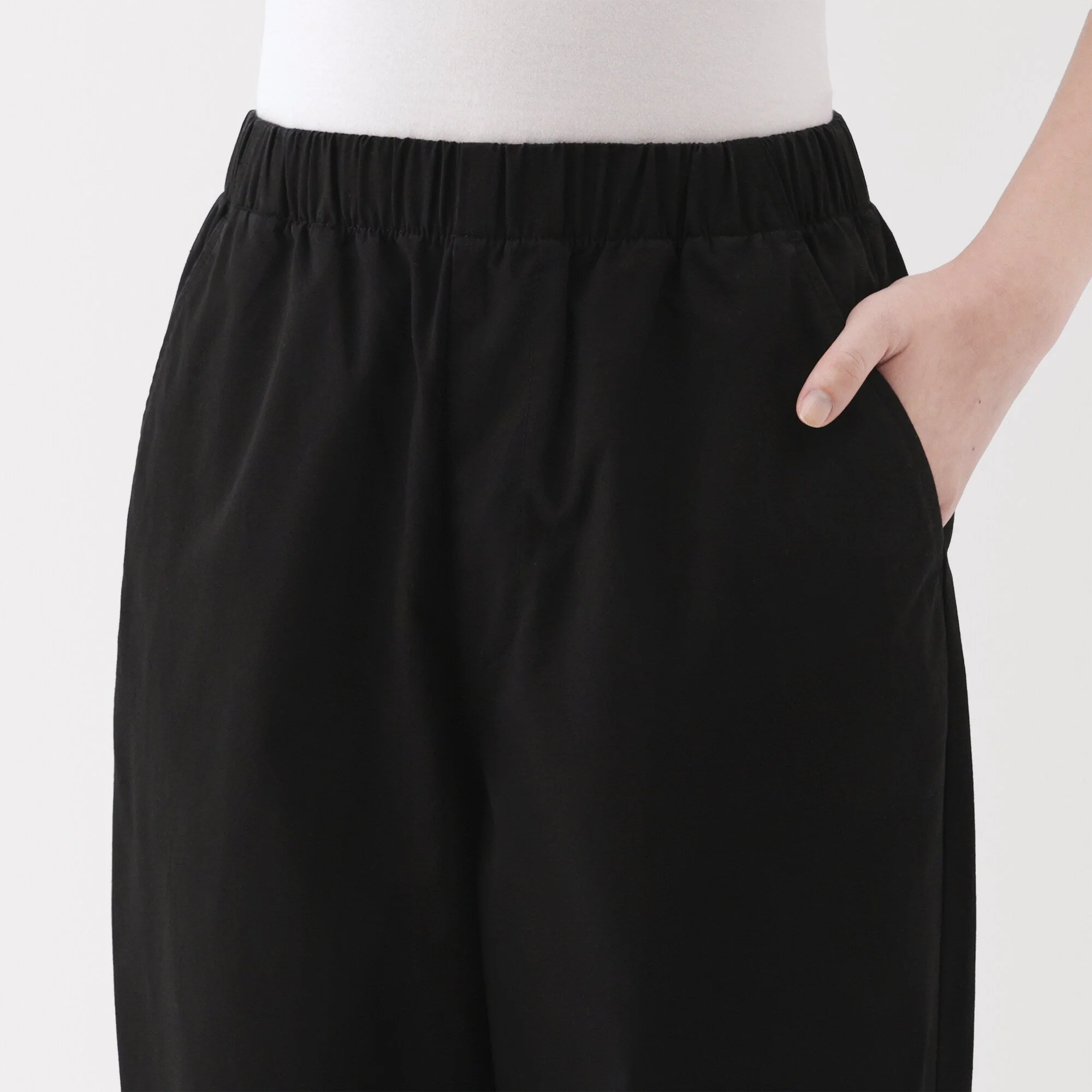Women's Washed Cotton Easy Tapered Pants - Image 7