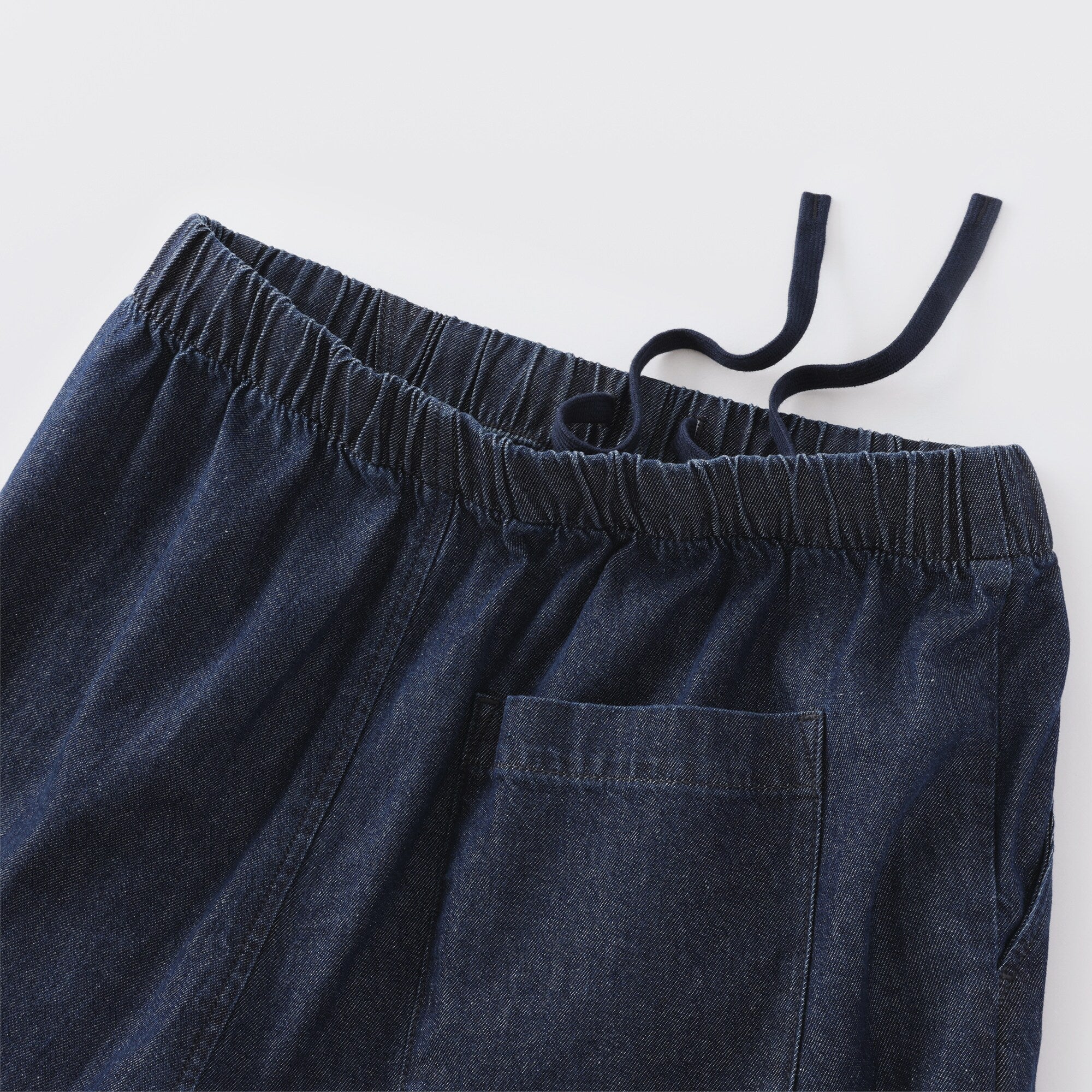 Washed Denim Easy Tapered Pants - Image 18