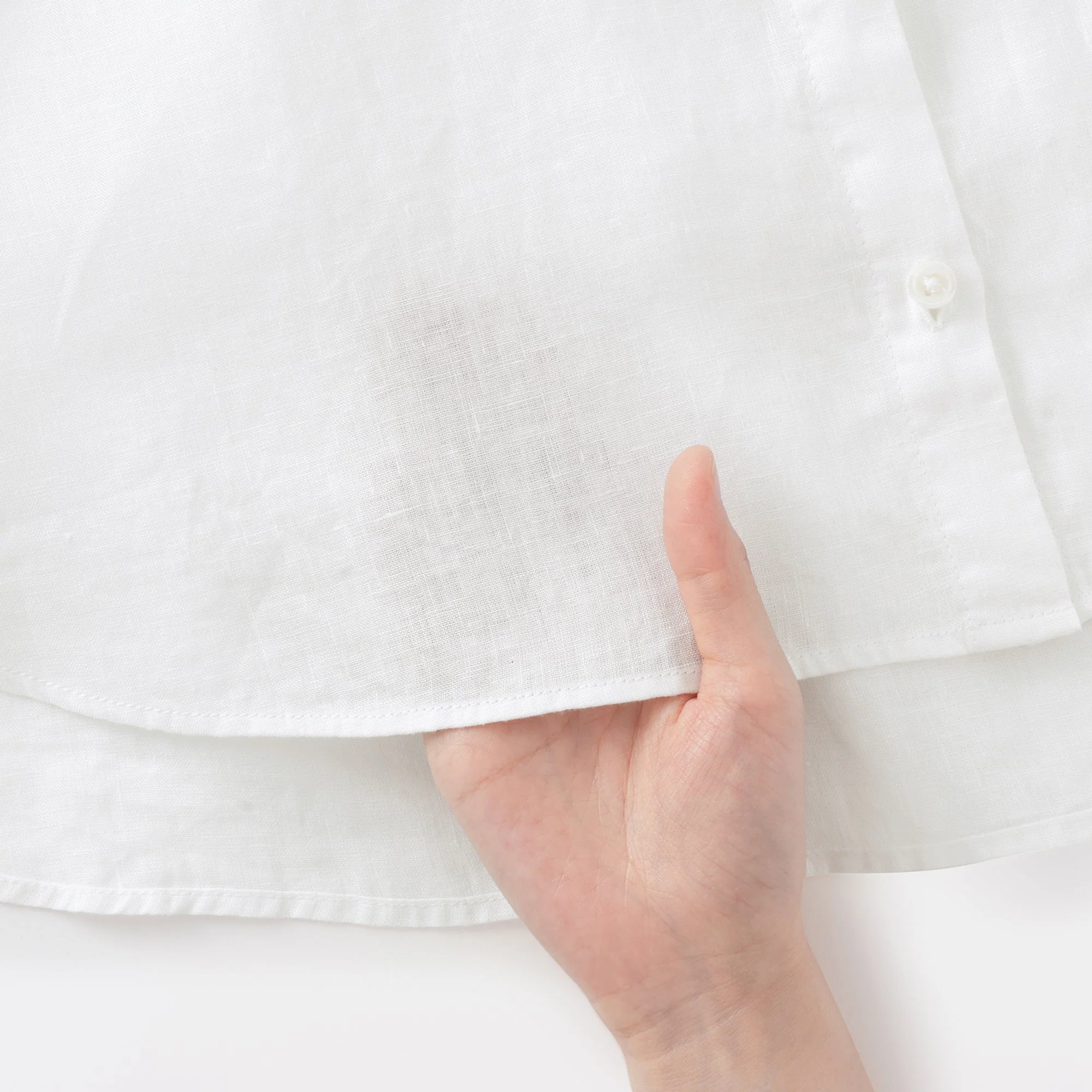 Women's Linen 3/4 Sleeve Striped Blouse - Image 11