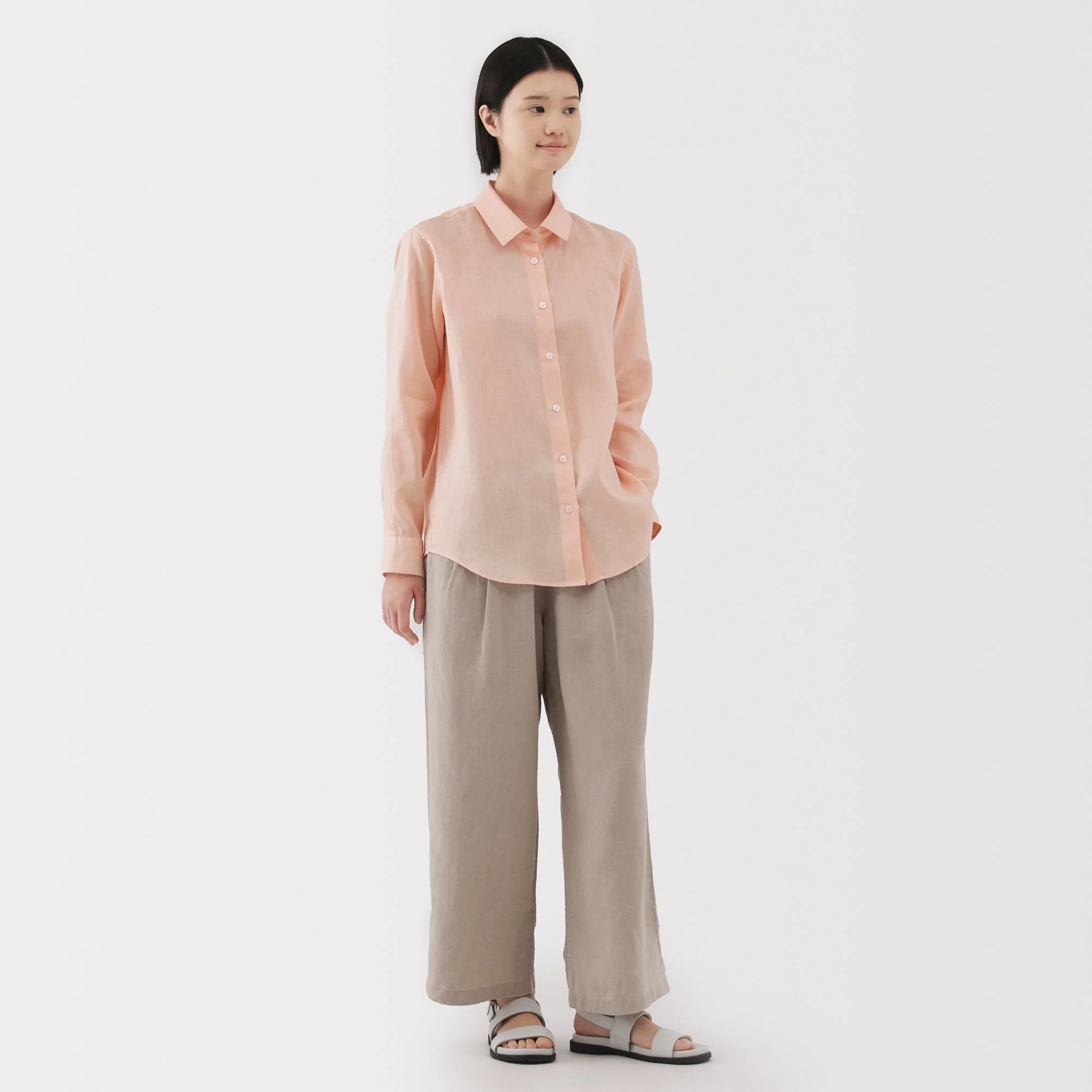 Women's Washed Linen Shirt - Image 12