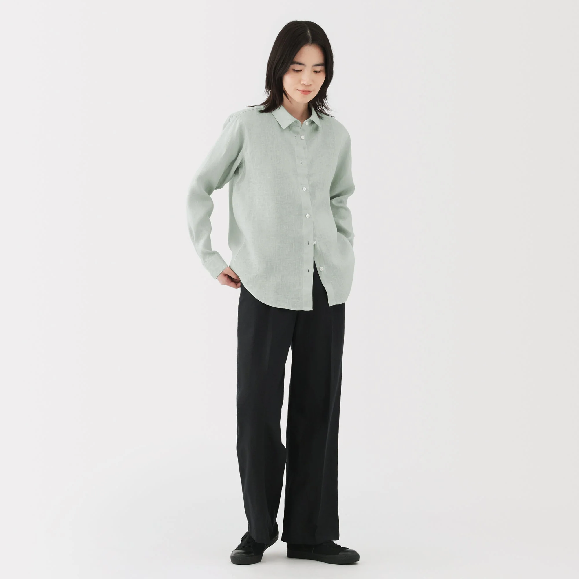 Women's Washed Linen Shirt - Image 21