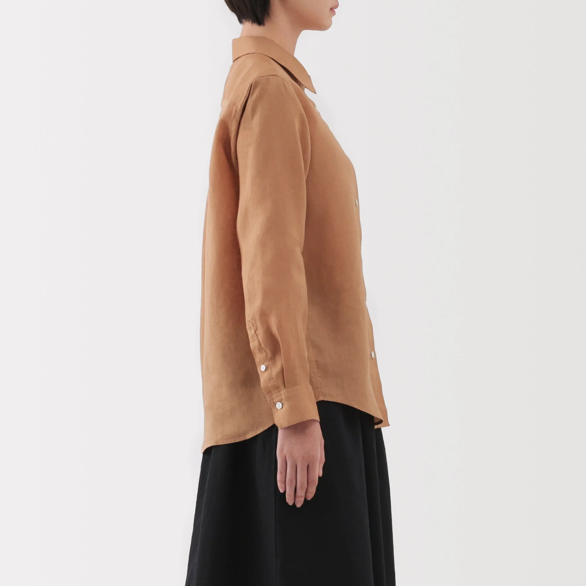 Women's Washed Linen Shirt - Image 31