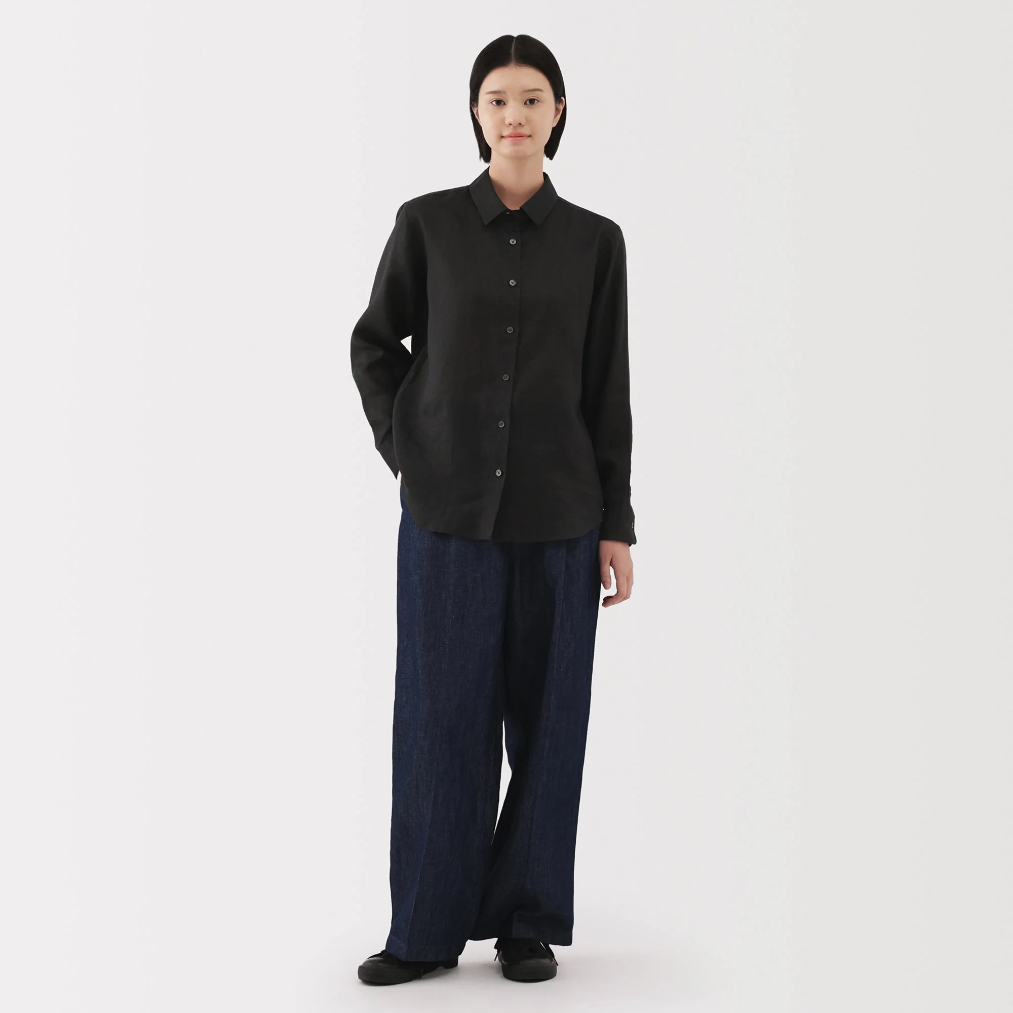 Women's Washed Linen Shirt - Image 39