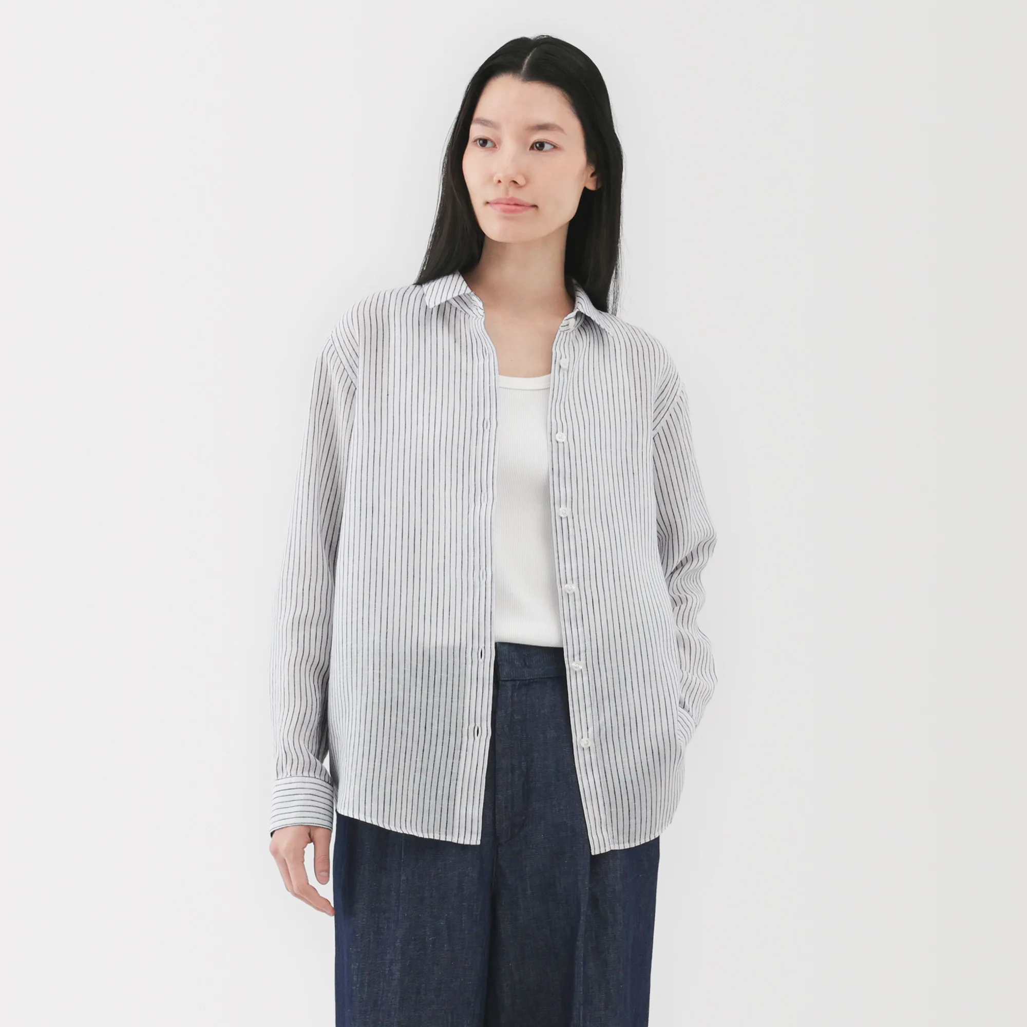 Women's Washed Linen Shirt - Image 48