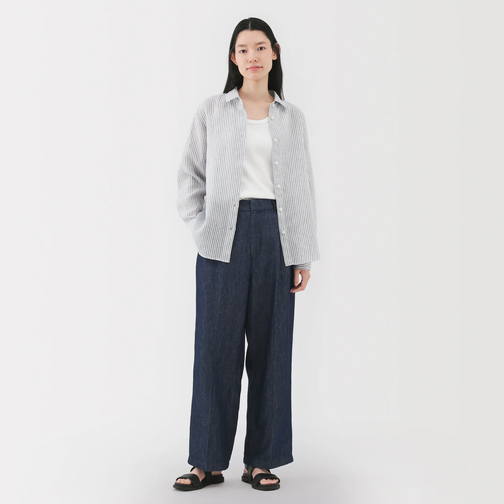 Women's Washed Linen Shirt - Image 49