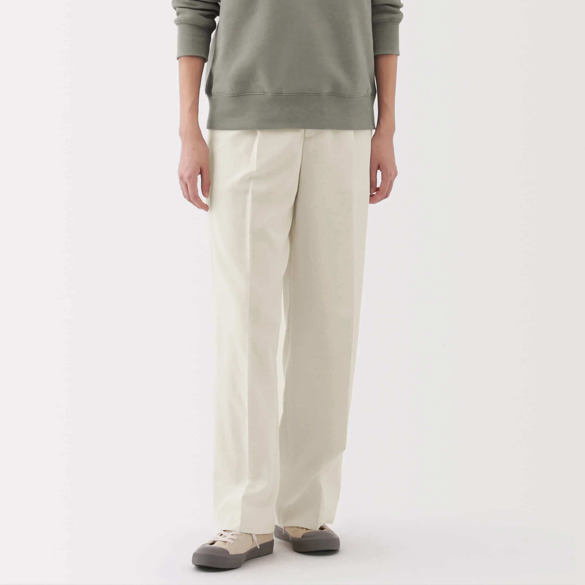 Women's Water Repellent Pleated Straight Pants - Image 13