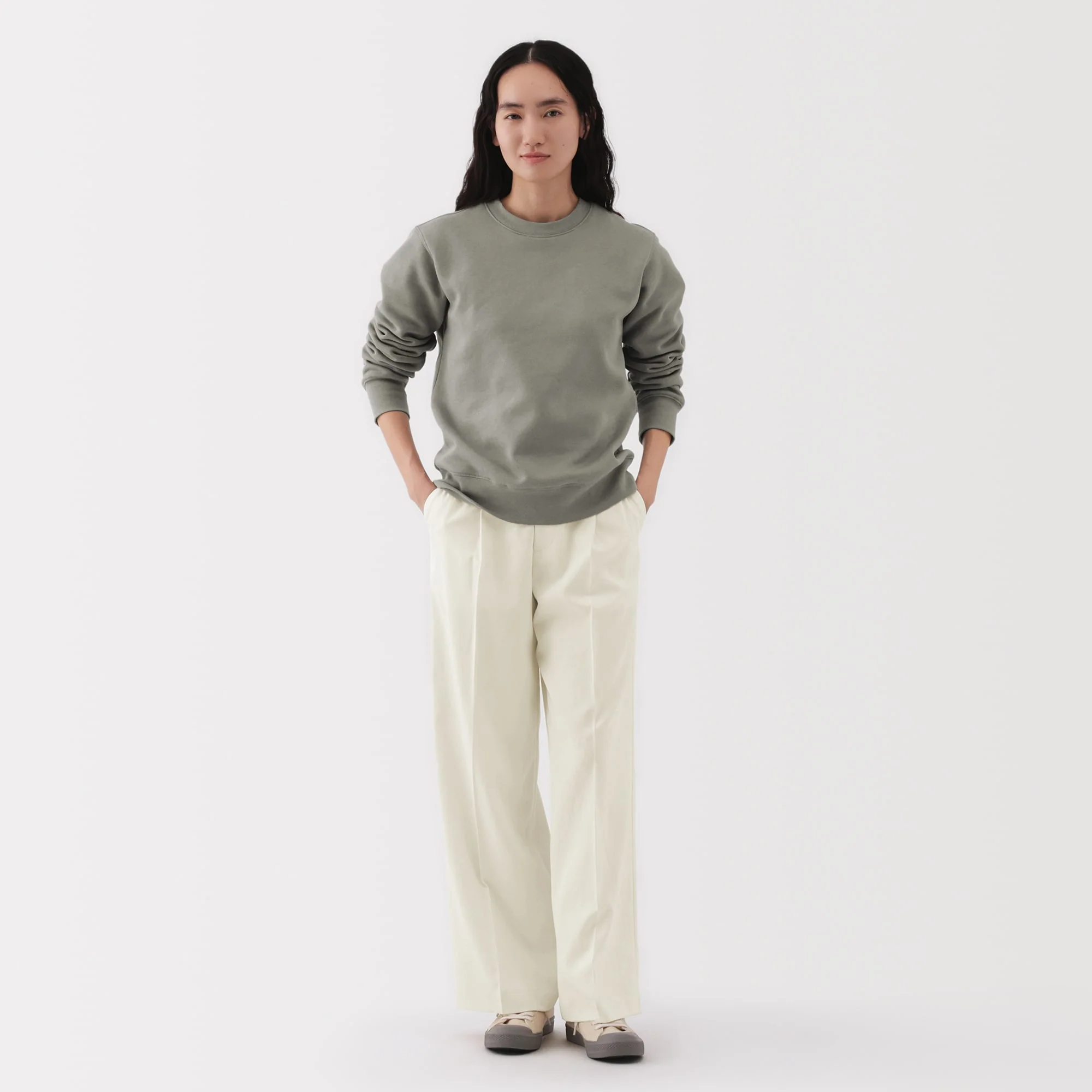 Women's Water Repellent Pleated Straight Pants - Image 14