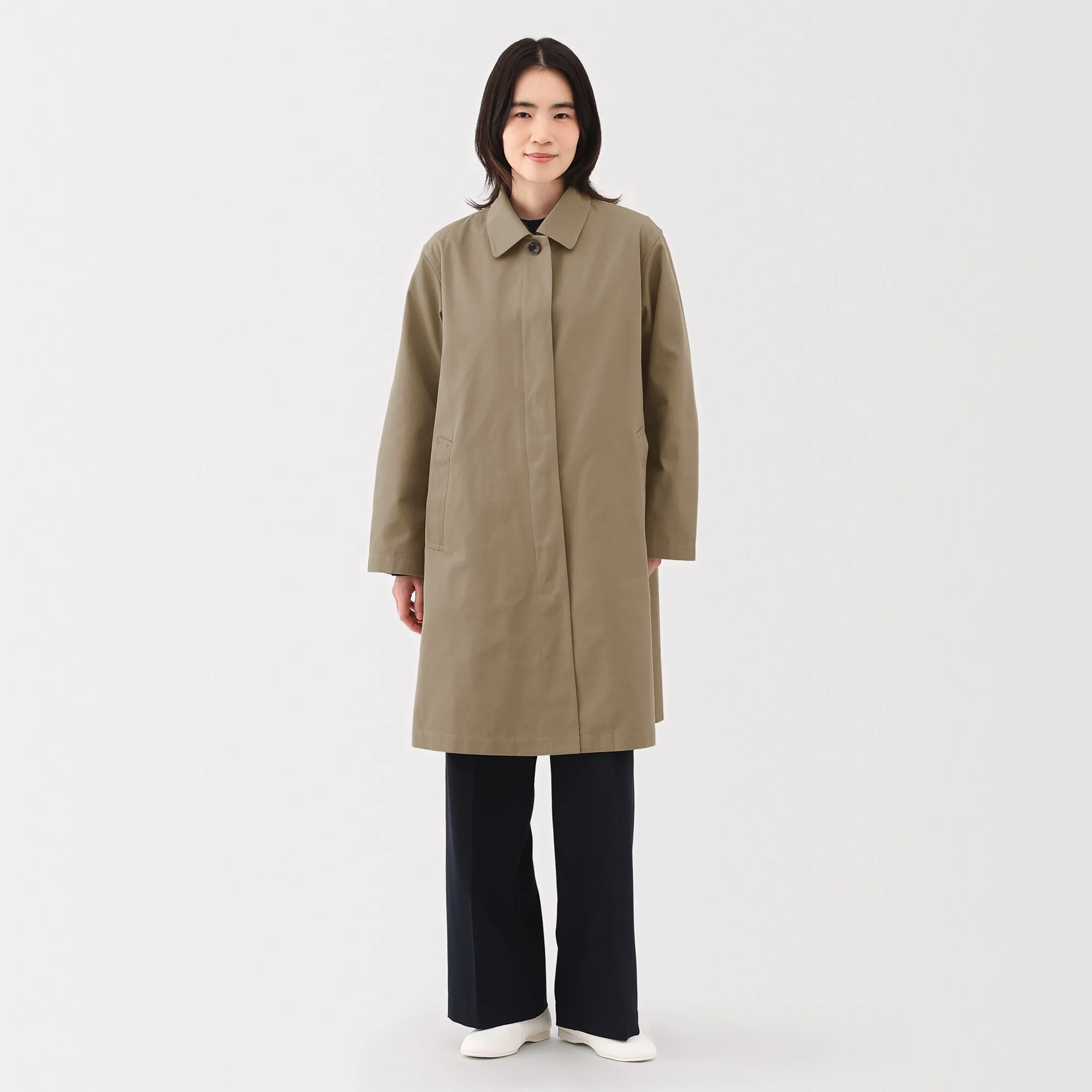 Women's Water Repellent Stand Fall Collar Coat - Image 24