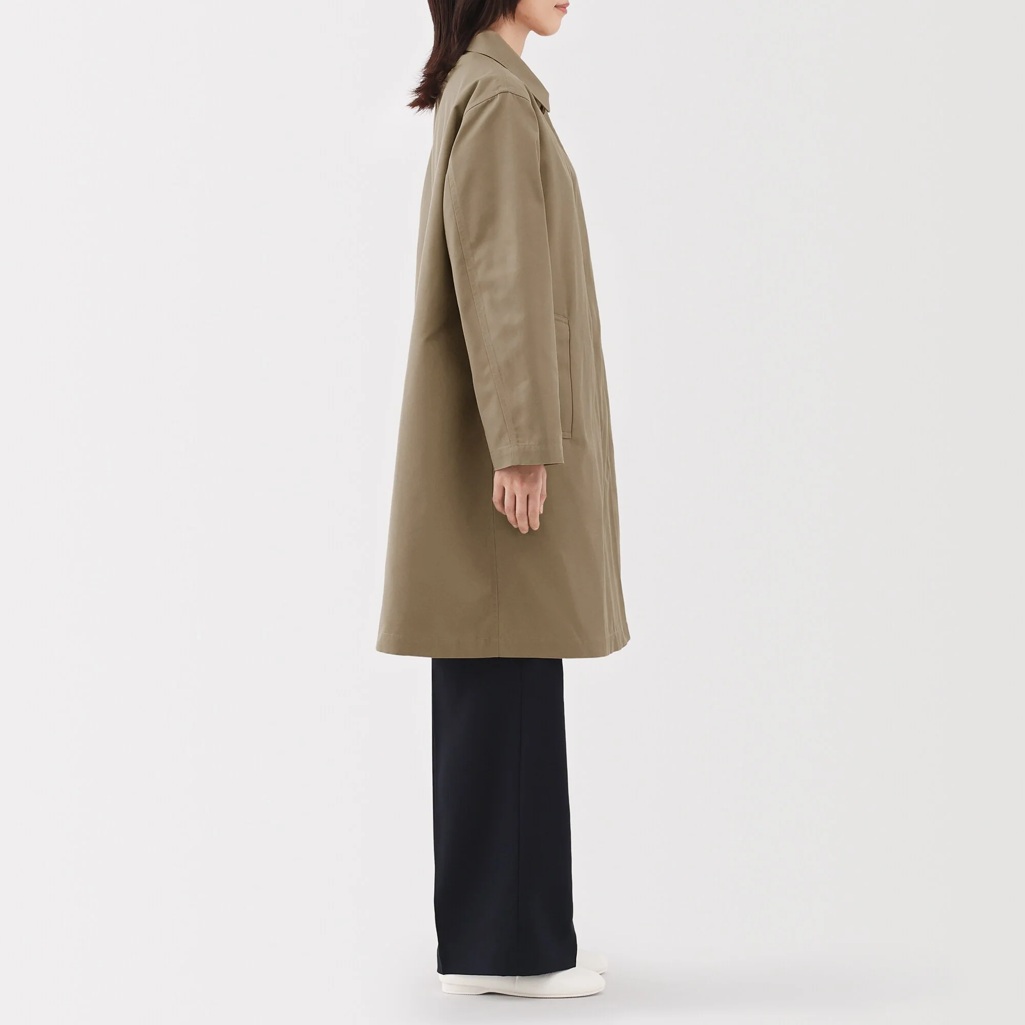 Women's Water Repellent Stand Fall Collar Coat - Image 25