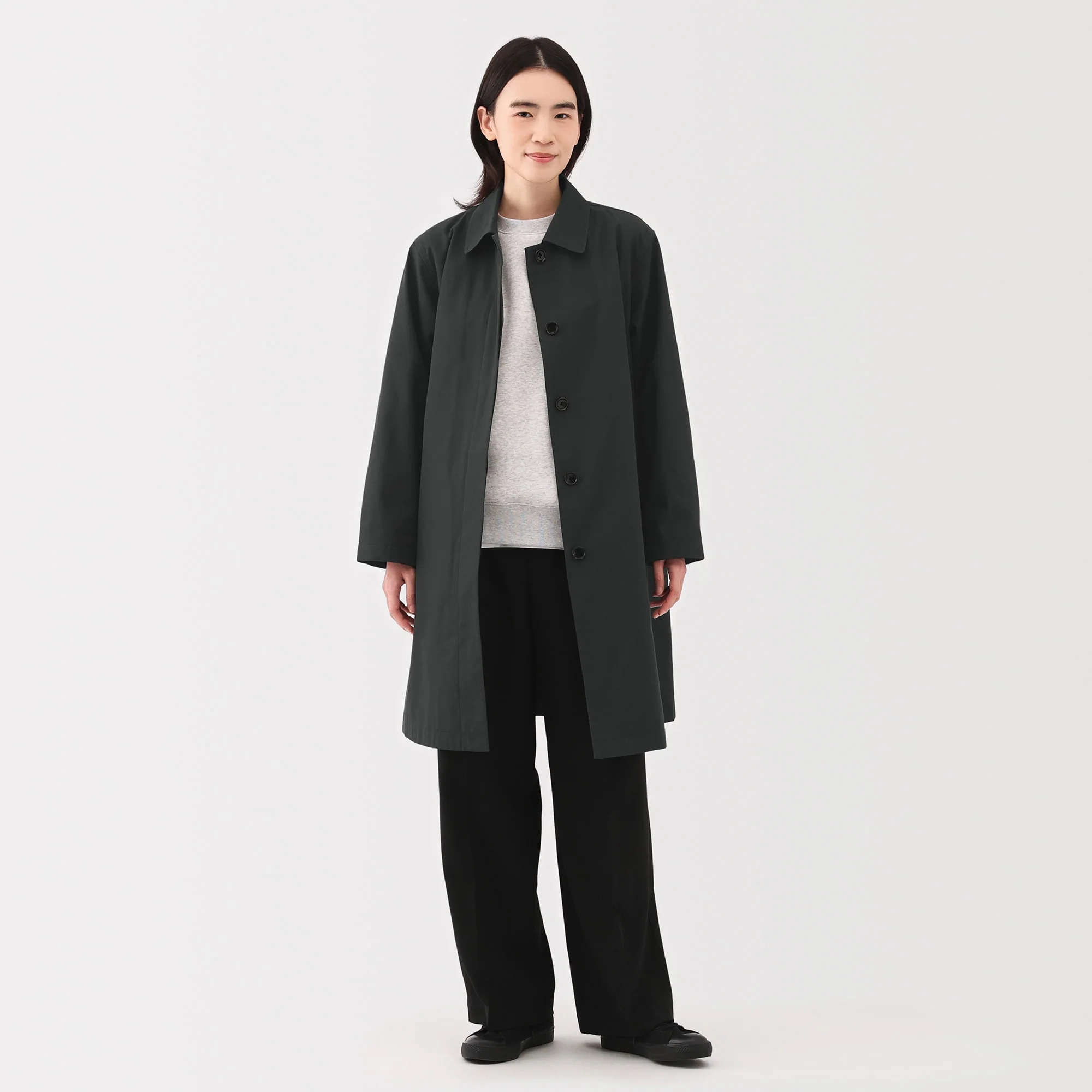Women's Water Repellent Stand Fall Collar Coat - Image 3