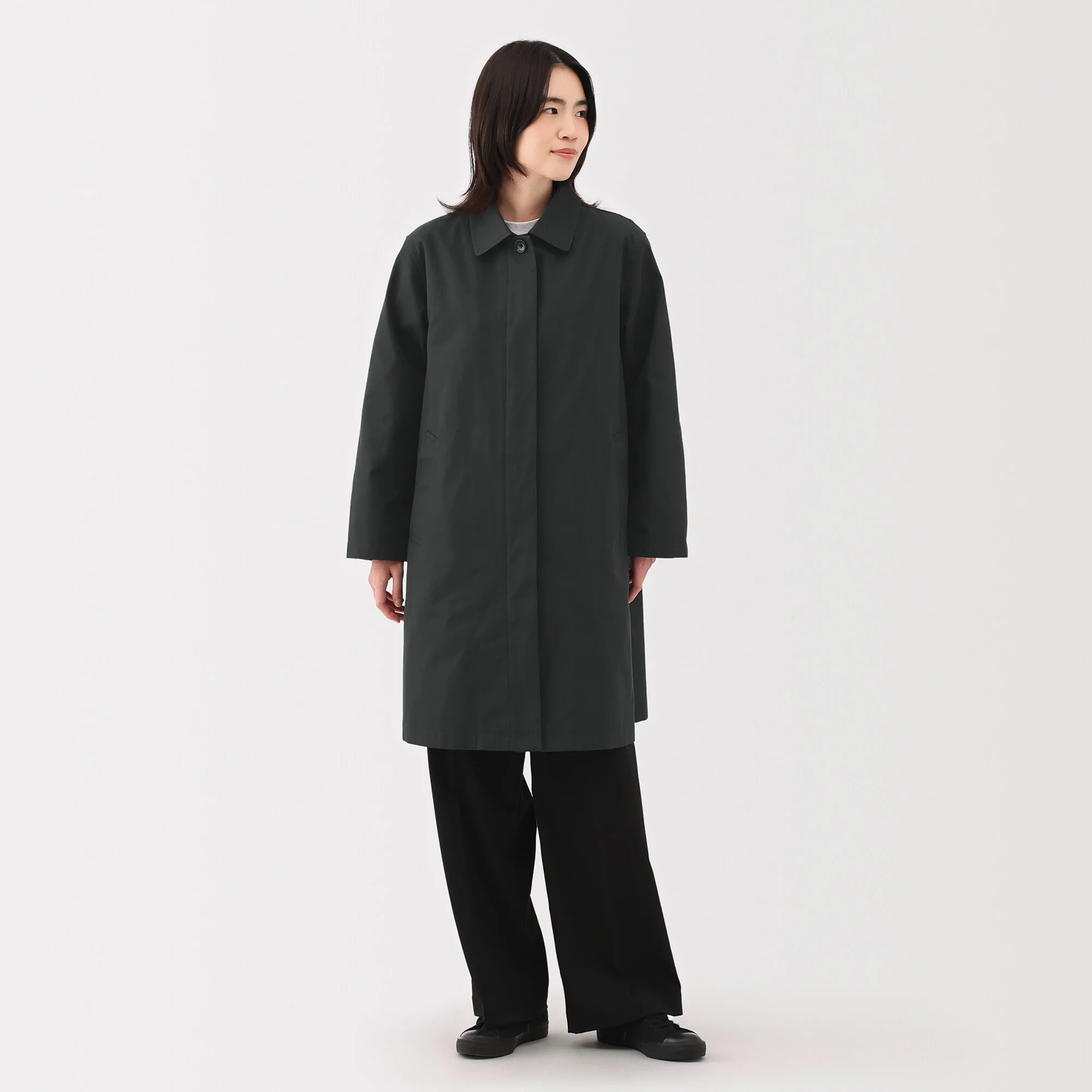 Women's Water Repellent Stand Fall Collar Coat - Image 4
