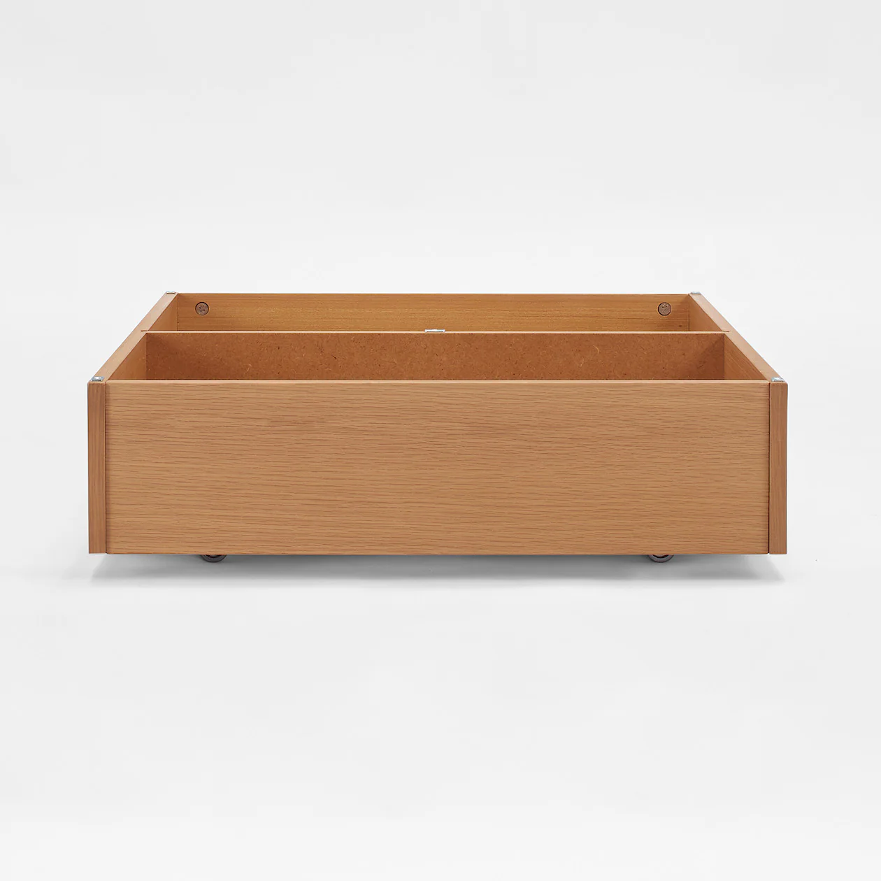 [HD] Wooden Bed Storage Box with Divider - Image 3