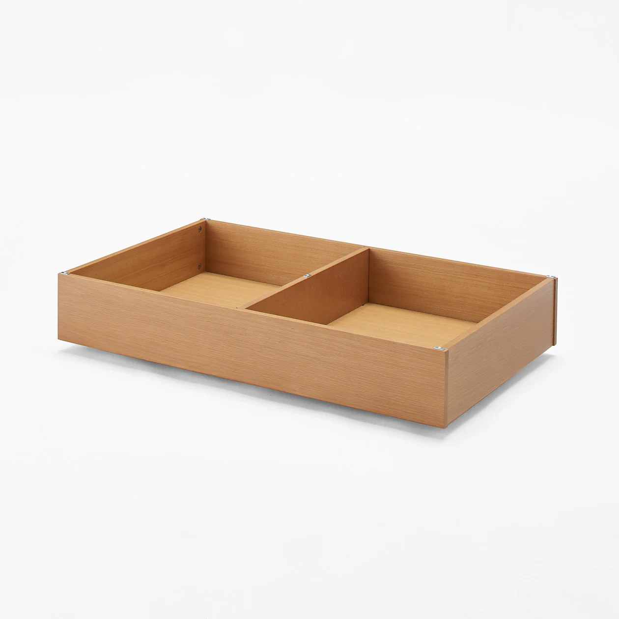 [HD] Wooden Bed Storage Box with Divider - Image 4
