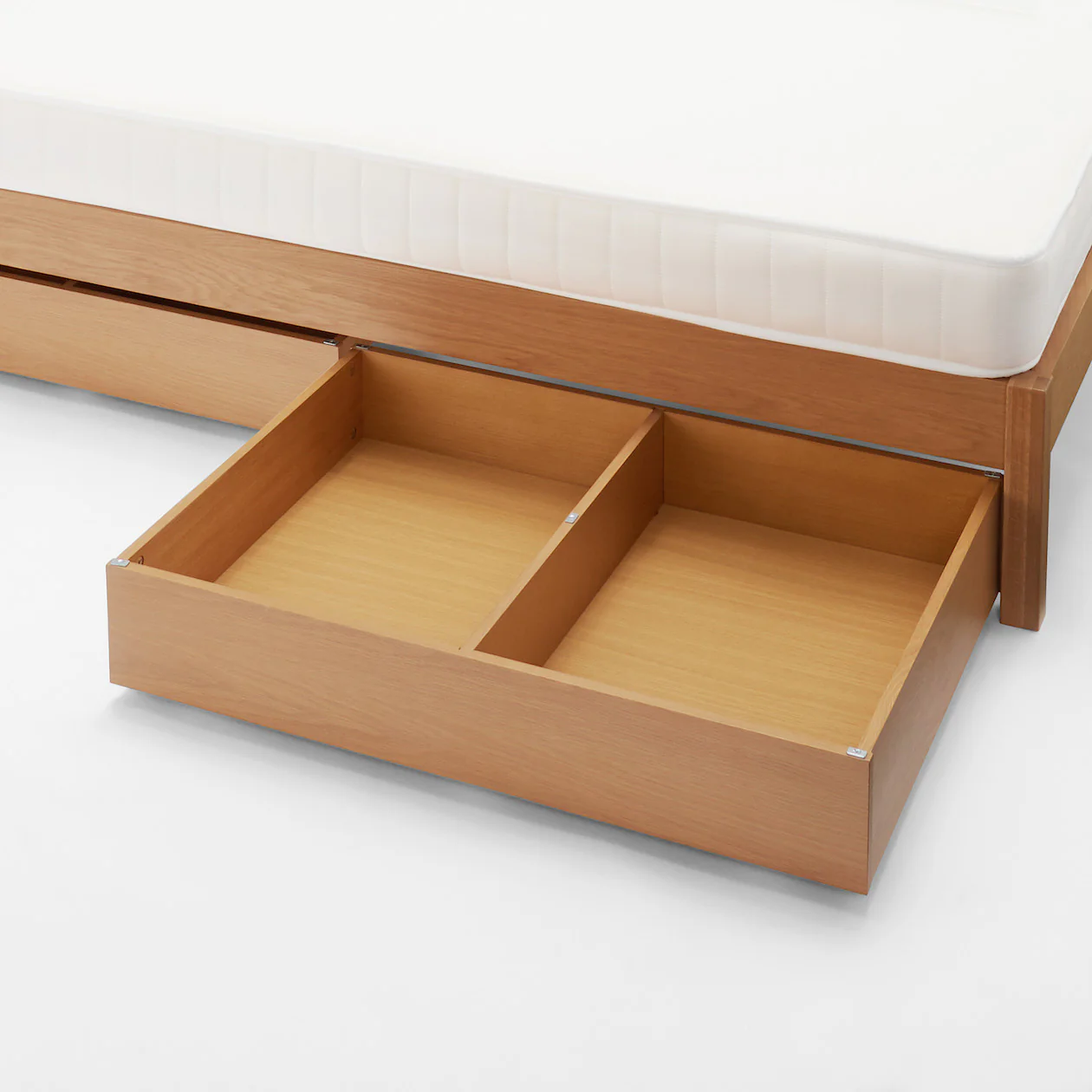 [HD] Wooden Bed Storage Box with Divider - Image 8
