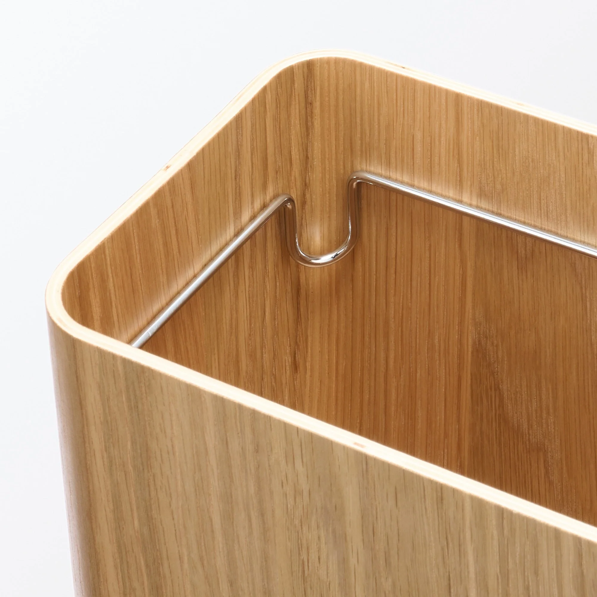 Wooden Dust Bin with Wire Frame (Square) - Image 4